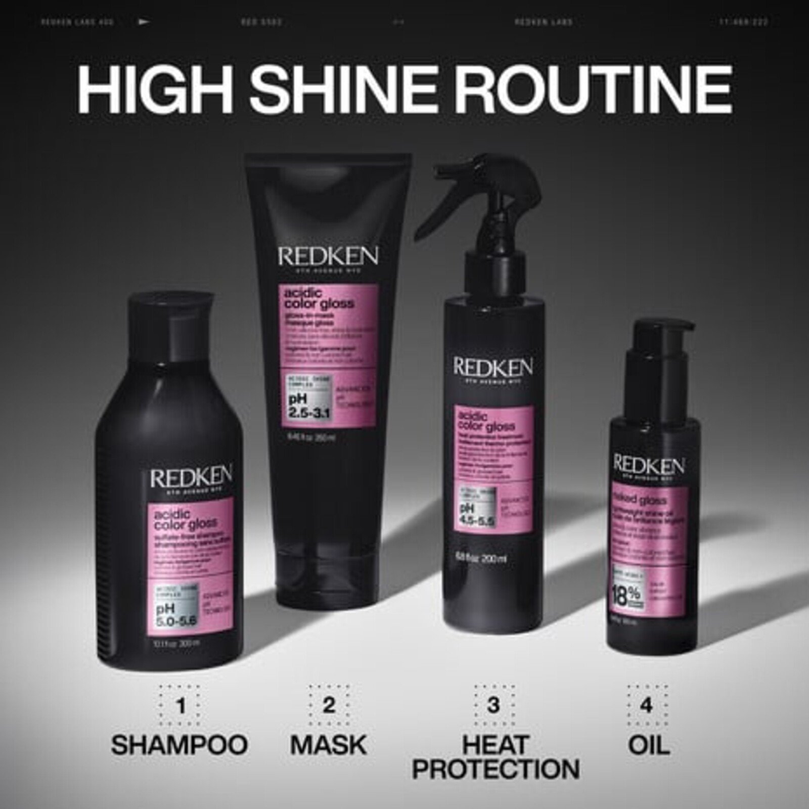 Redken اللون الحمضي اللامع الحمضي اللامع فيMask 250 مل