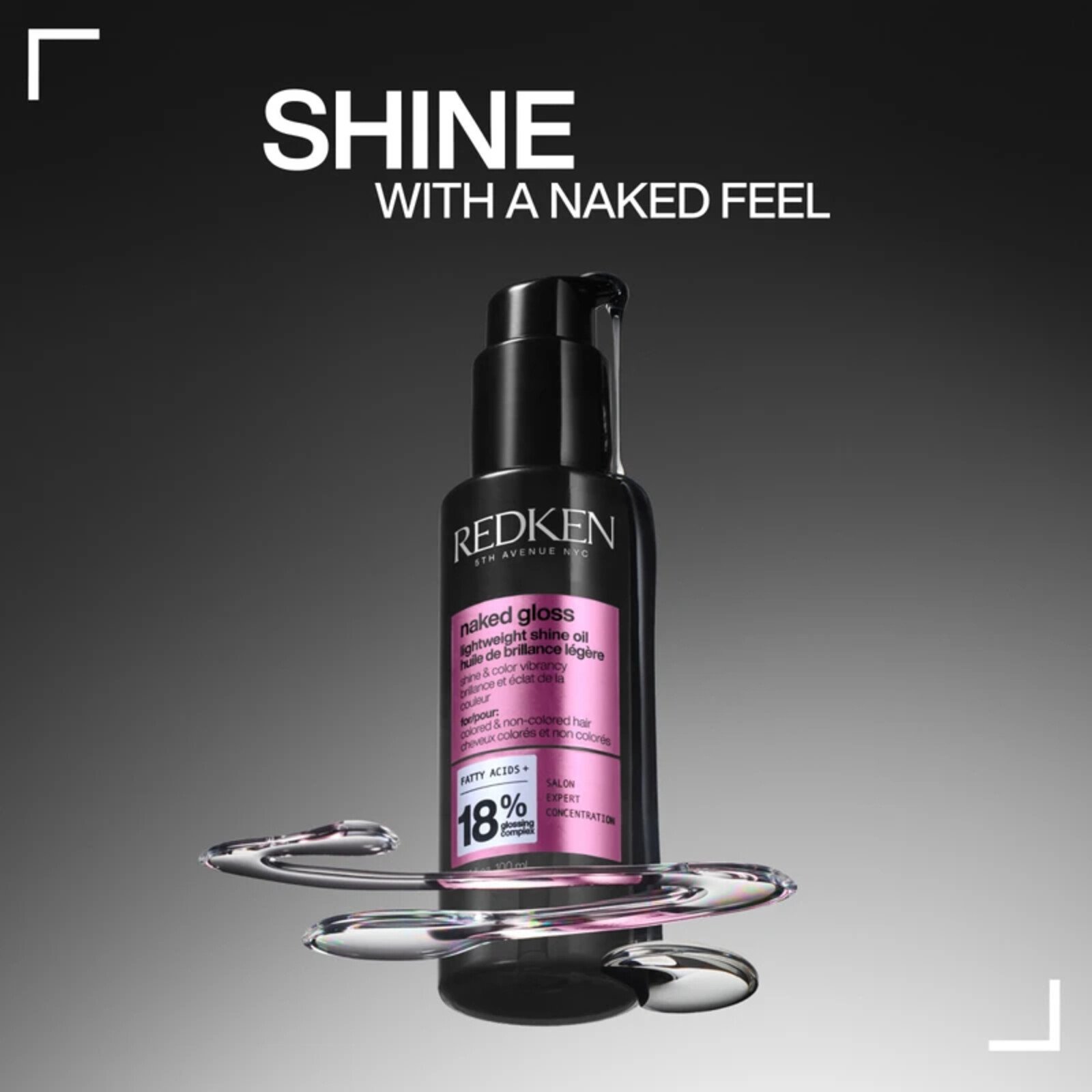 Redken Naked Gloss Lightweight Shine Oil 100ml (3.4floz)