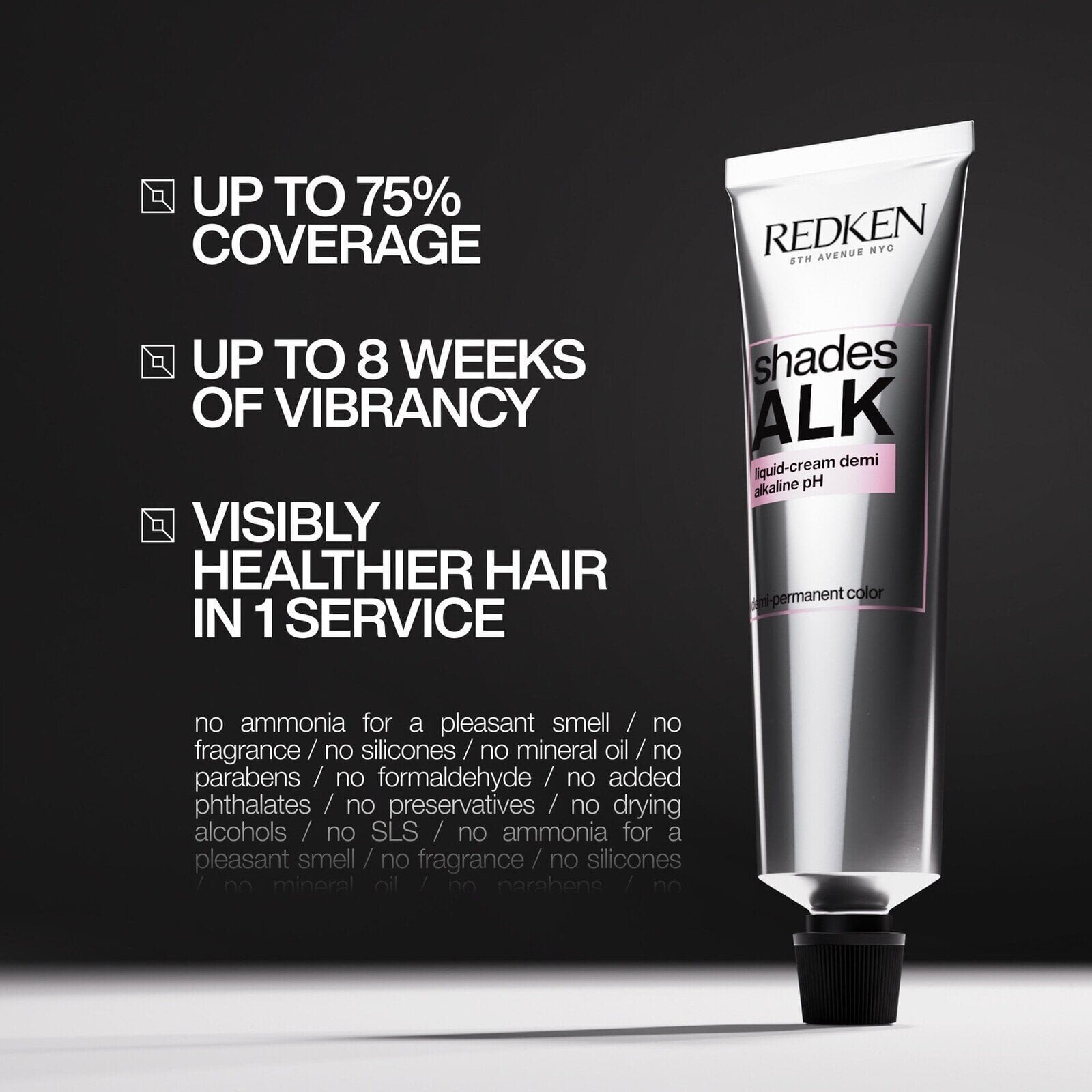 Redken Shades ALK Liquid-Cream Alkaline pH Demi-Permanent Hair Dye 10C Orange Zest 60ml