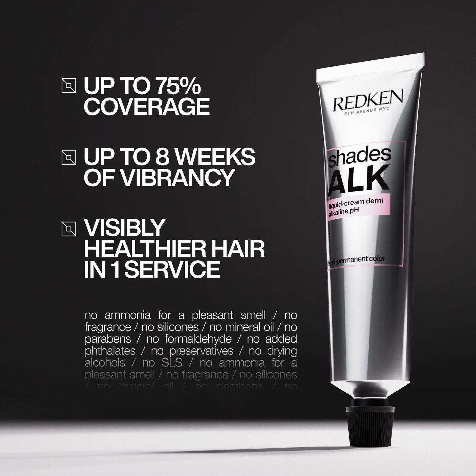 Redken Shades ALK Liquid-Cream Alkaline pH Demi-Permanent Hair Dye 10P Ivory Pearl 60ml