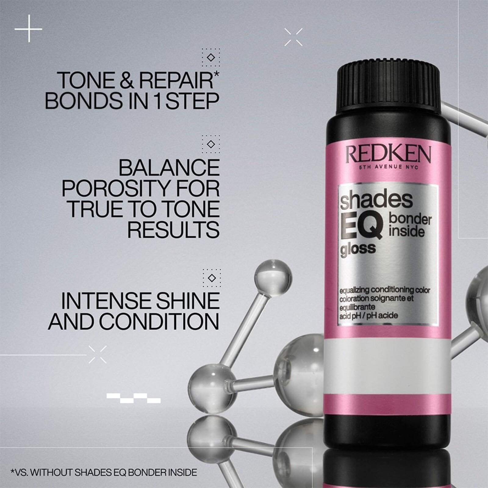 Redken Shades EQ Gloss Bonder Inside Demi-Permanent Hair Dye 08NV Lavender Jewel 60ml