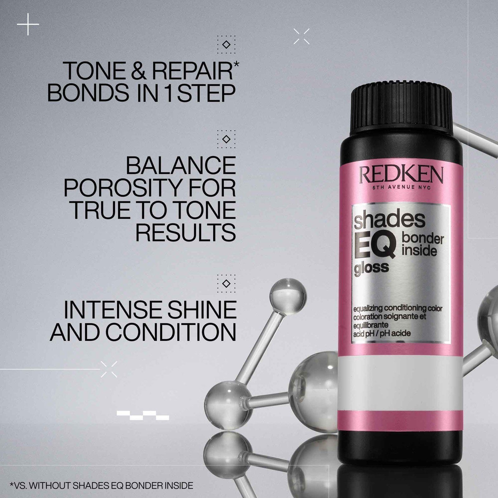Redken Shades EQ Gloss Bonder Inside Demi-Permanent Hair Dye 09V Platinum Ice 60ml
