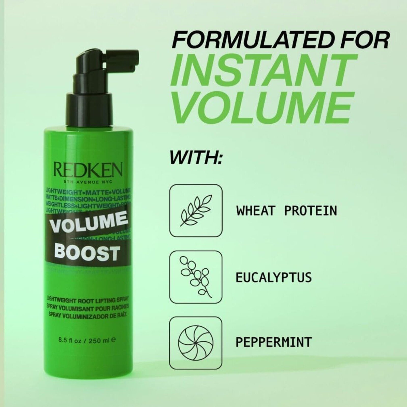 Redken Volume Boost Lightweight Root Lifting Spray 250ml