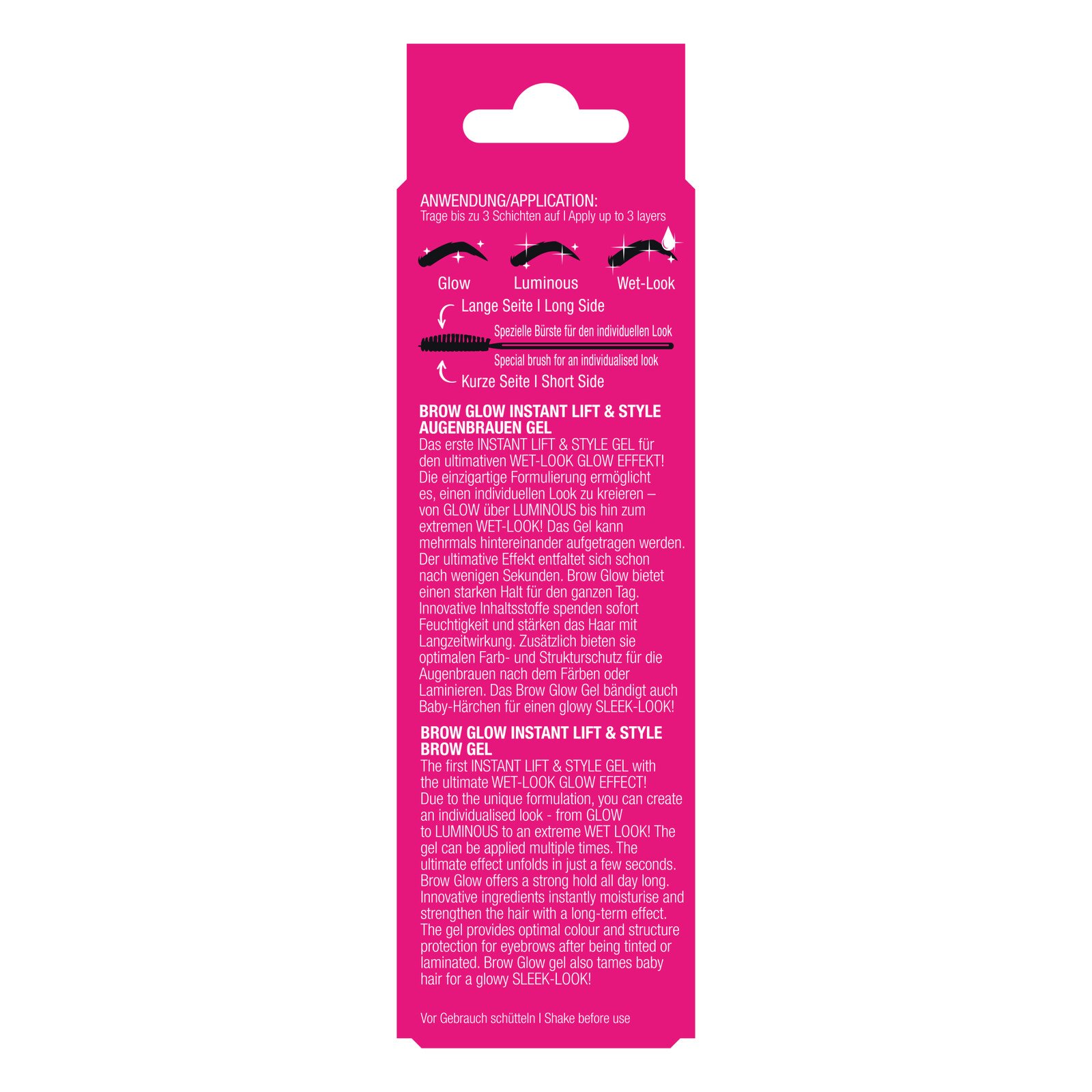 Refectocil BeautyLash Brow Glow Instant Lift Style Gel Strong Hold 14ml