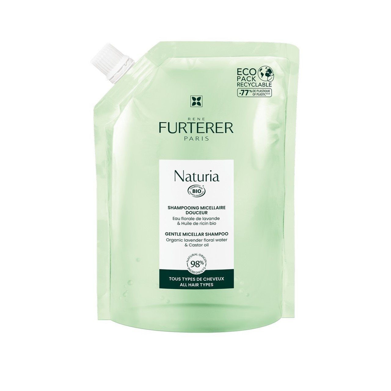 René Furterer Naturia Gentle Micellar Shampoo Refill 400ml (13.5 fl oz)