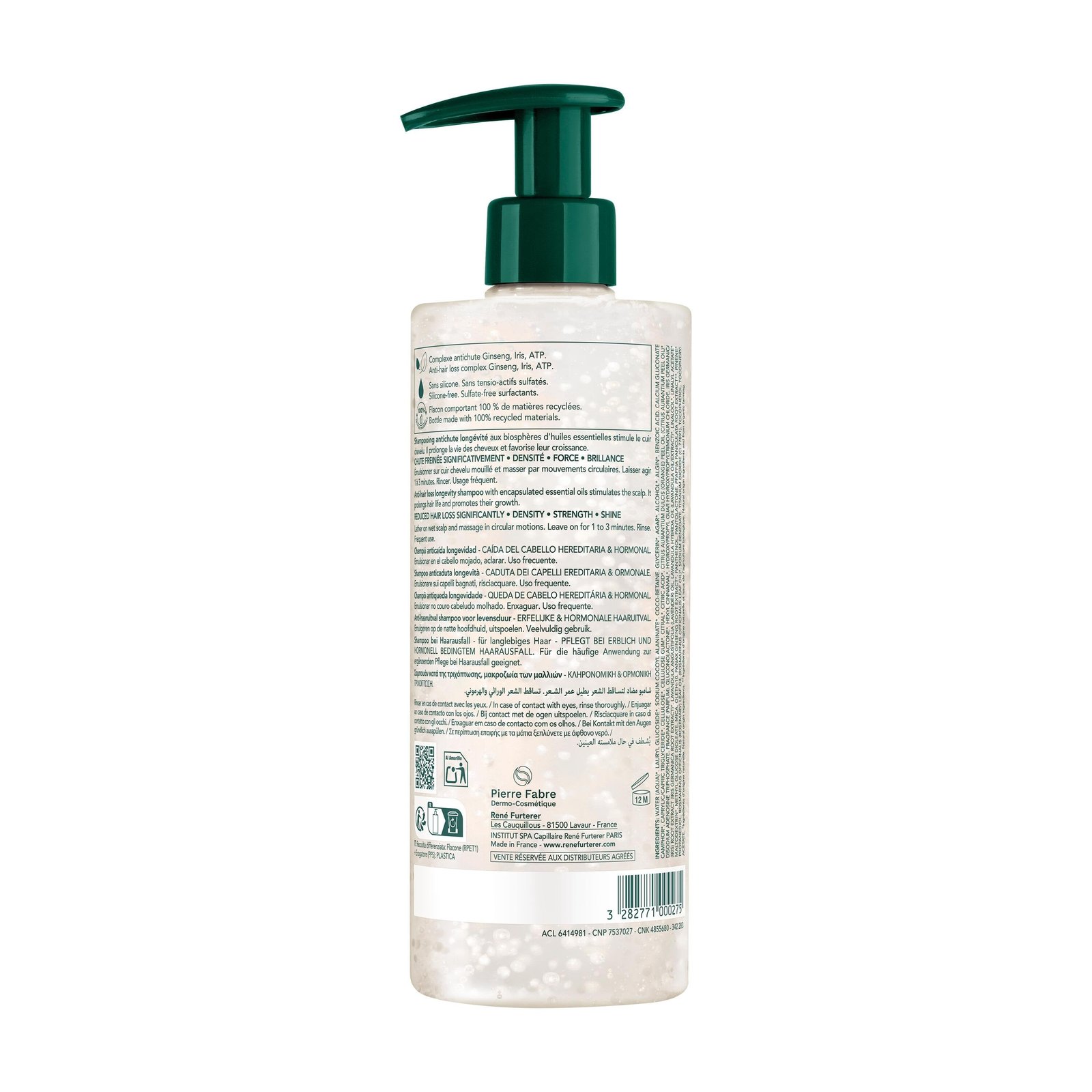 René Furterer Triphasic Anti-Hair Loss Longevity Shampoo 500ml