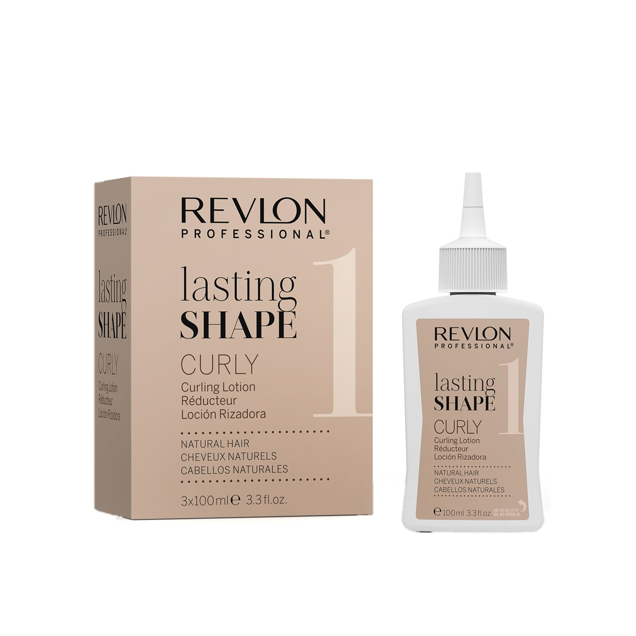 Revlon Professional Lasting Shape 1 Curly Curling Lotion 3x100ml (3x3.38fl oz)
