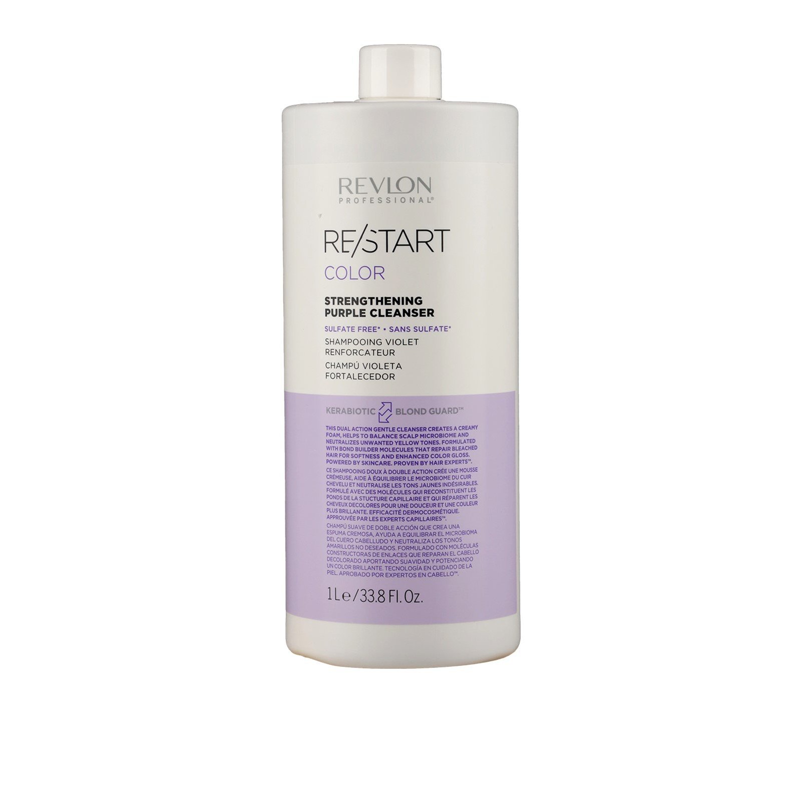 1L Revlon Purple Professional (33.8 Color USA Strengthening · Shampoo oz) fl Re/Start Cleanser Buy