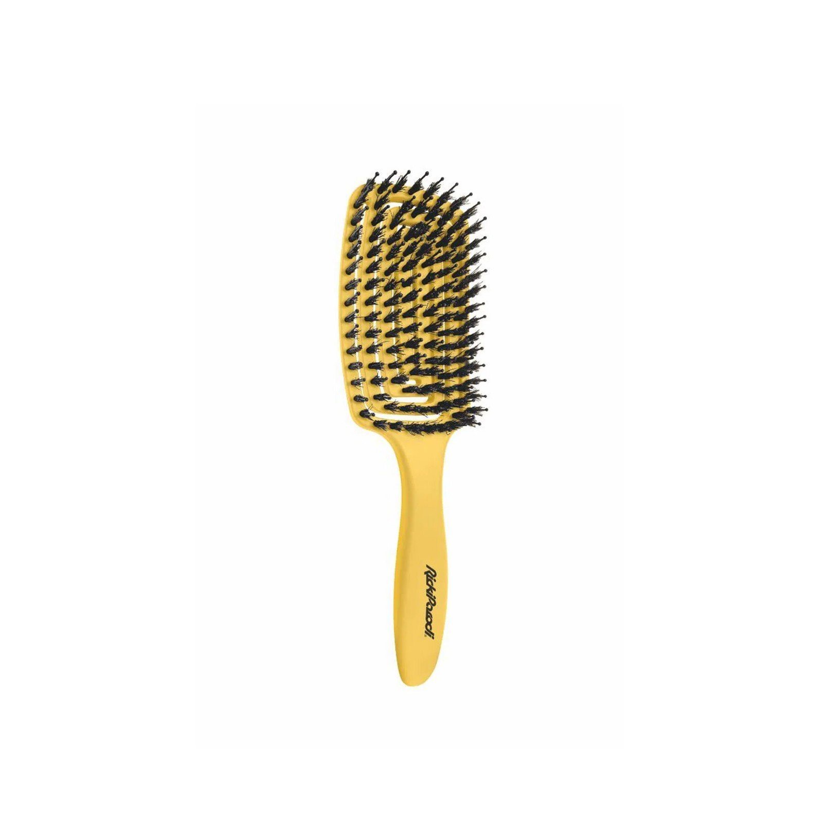 RickiParodi Spiral Biodegradable Golden Rectangular Wide Concave Hair Brush Qatar