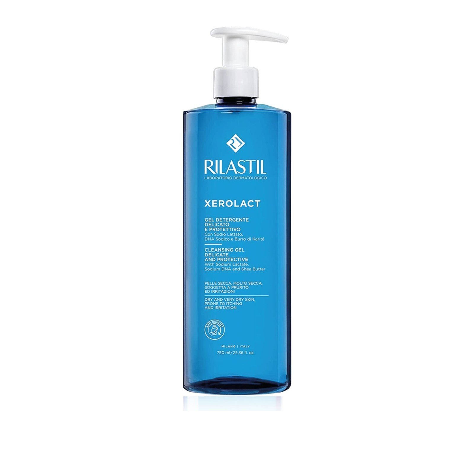Rilastil Xerolact Cleansing Gel Delicate and Protective 750ml