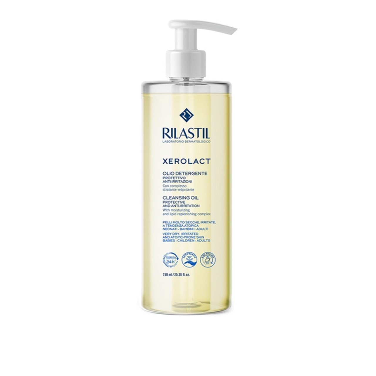 Rilastil Xerolact Cleansing Oil Protective and Anti-Irritation 750ml