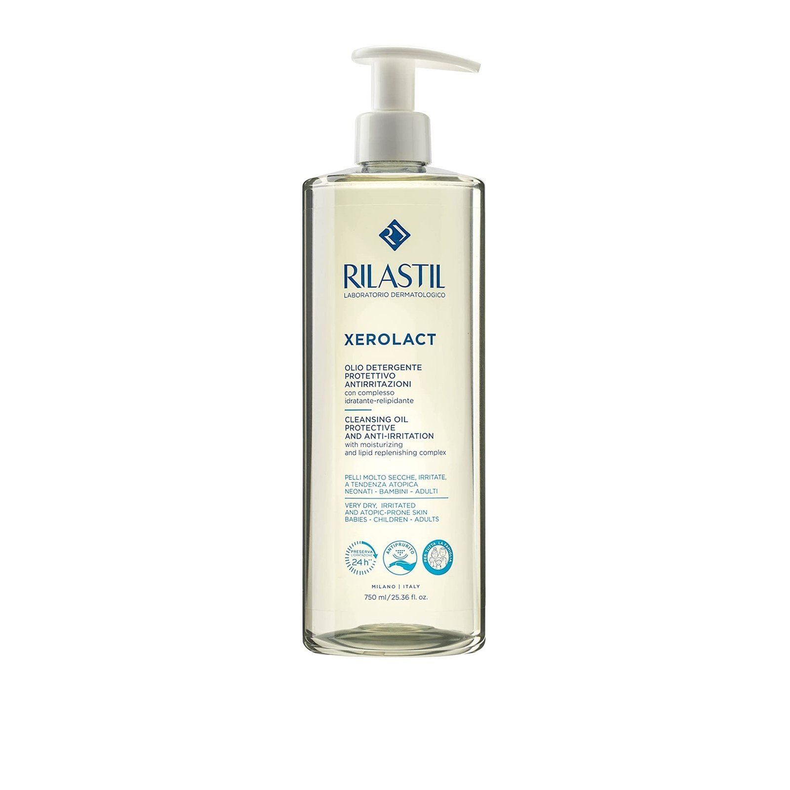 Rilastil Xerolact Cleansing Oil Protective and Anti-Irritation 750ml