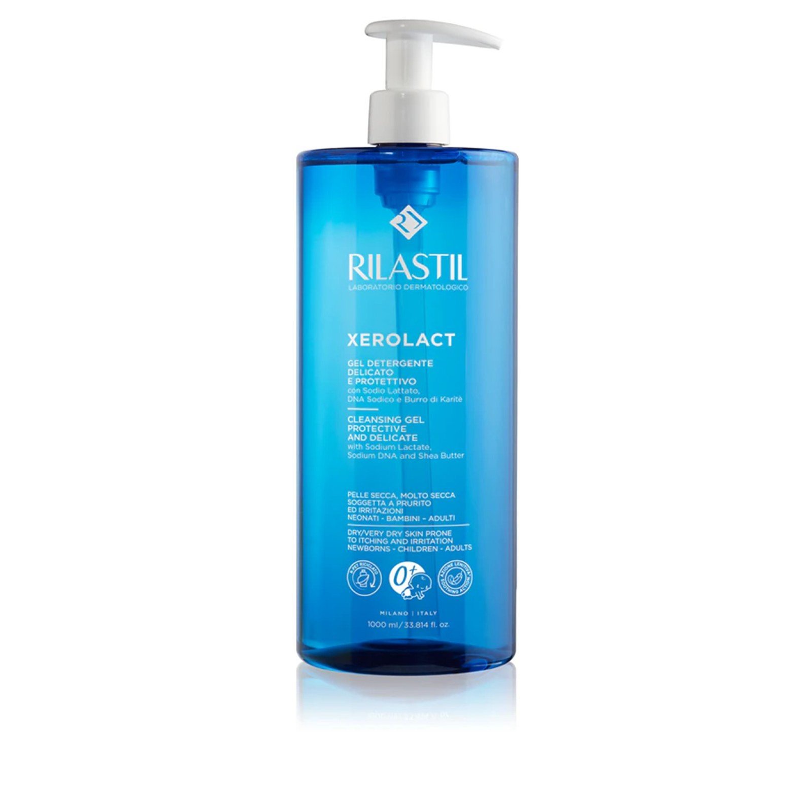 Rilastil Xerolact Protective and Delicate Cleansing Gel 1L