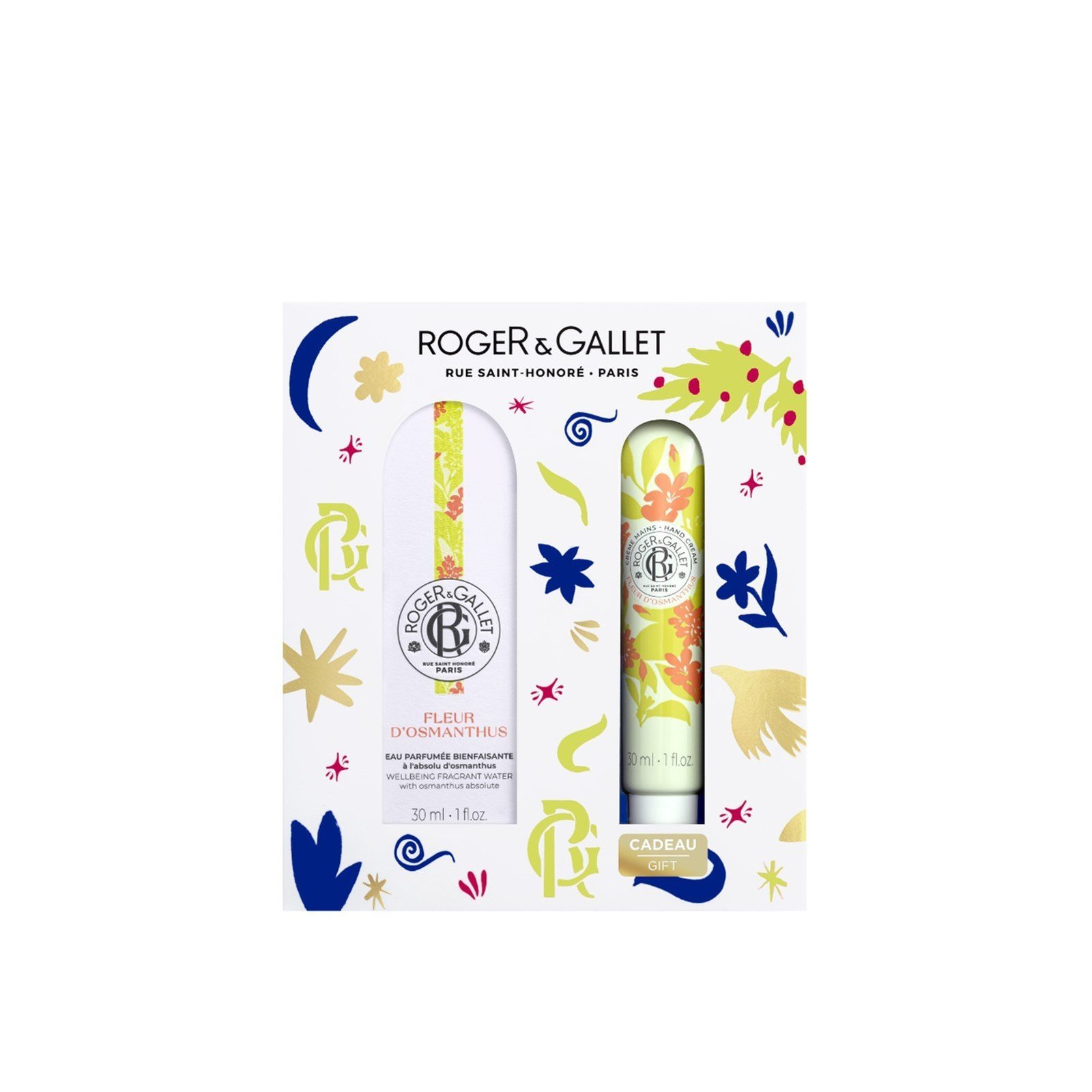 Roger&Gallet Fleur D'Osmanthus Wellbeing Fragrant Water + Hand & Nail Cream Set