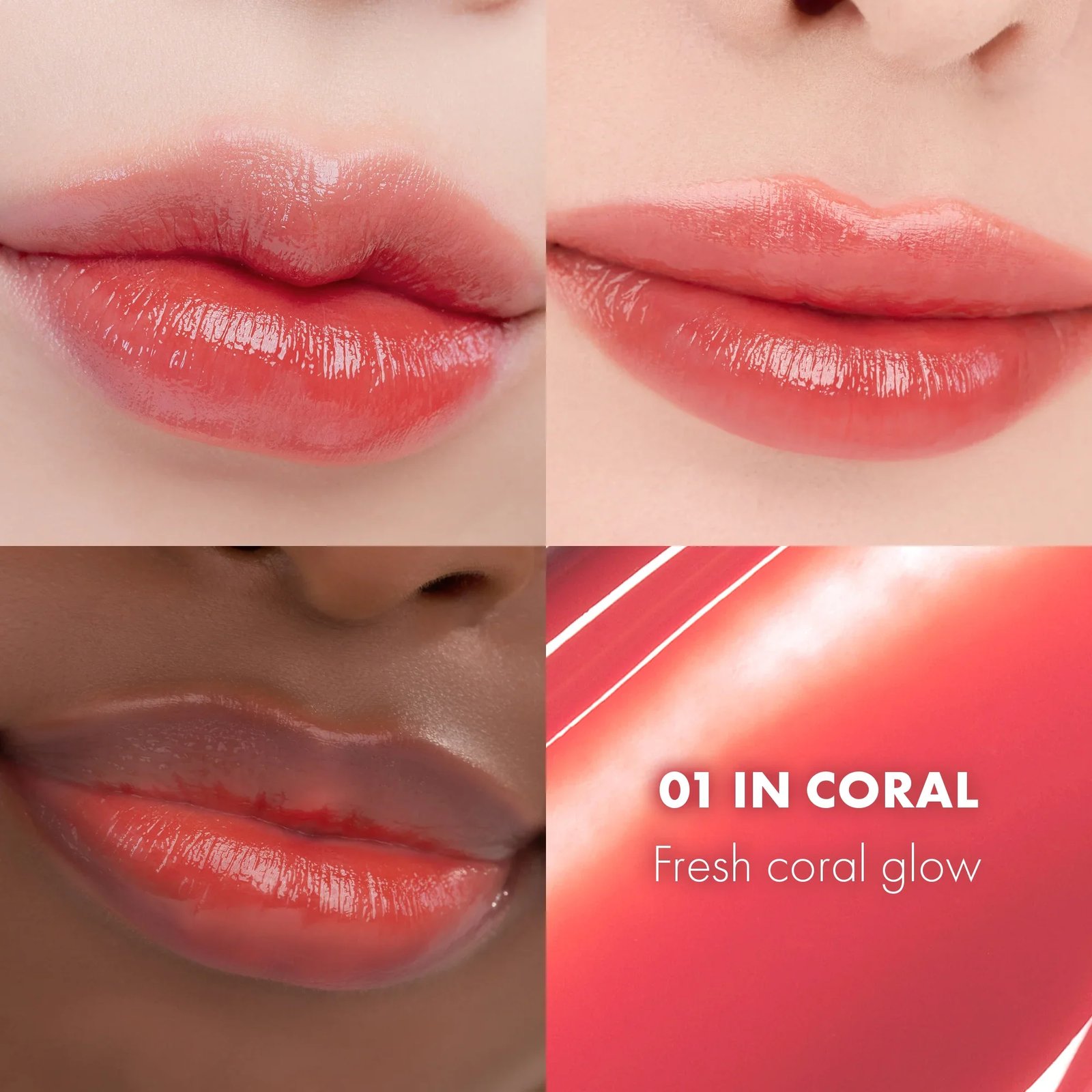 Romand Dewyful Water Tint 01 In Coral 5.0g