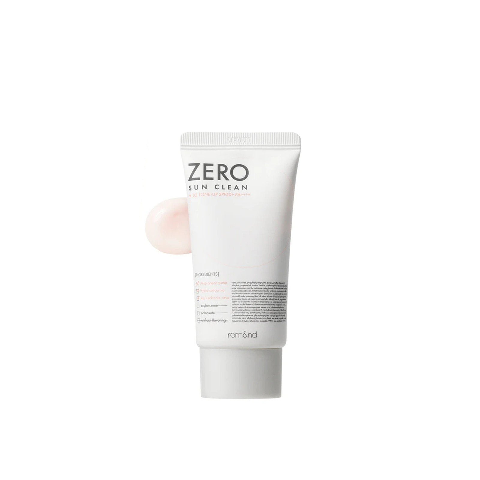 Romand Zero Sun Clean 02 Tone-Up SPF50+ 50ml
