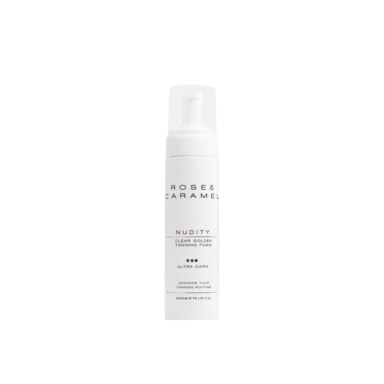 Rose & Caramel Nudity Clear Golden Tanning Foam Ultra Dark 200ml