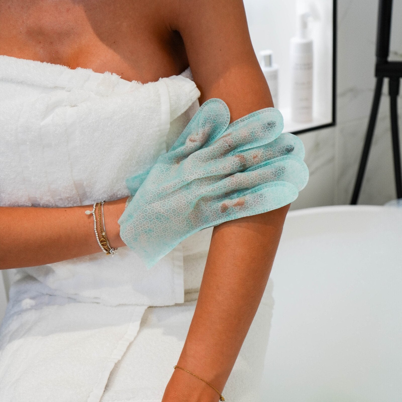 Rose & Caramel Purity Reset 4-In-1 Tan Removal Gloves x6 Pairs