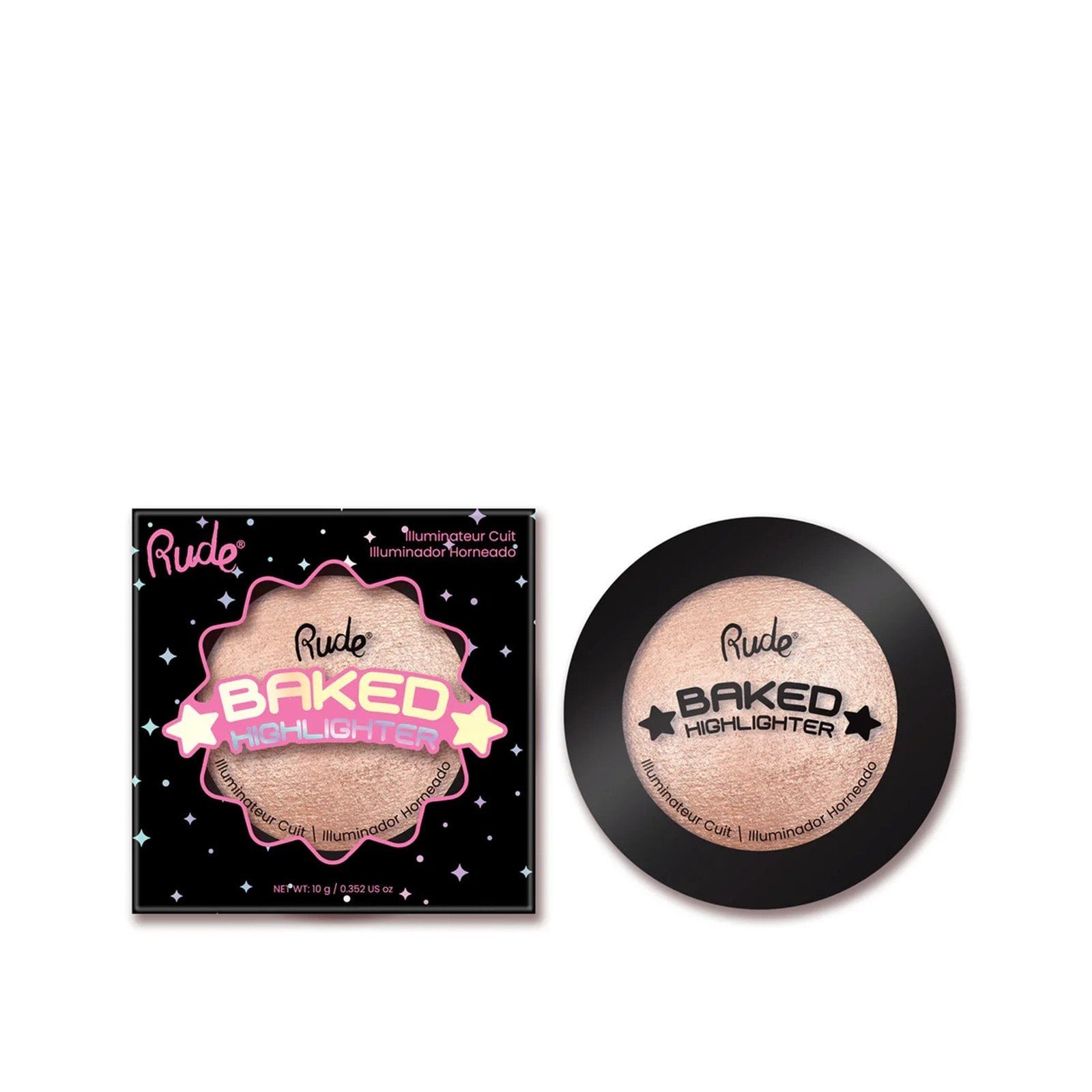 Rude Cosmetics Baked Highlighter Shimmer One In A Million 10g (0.35oz)