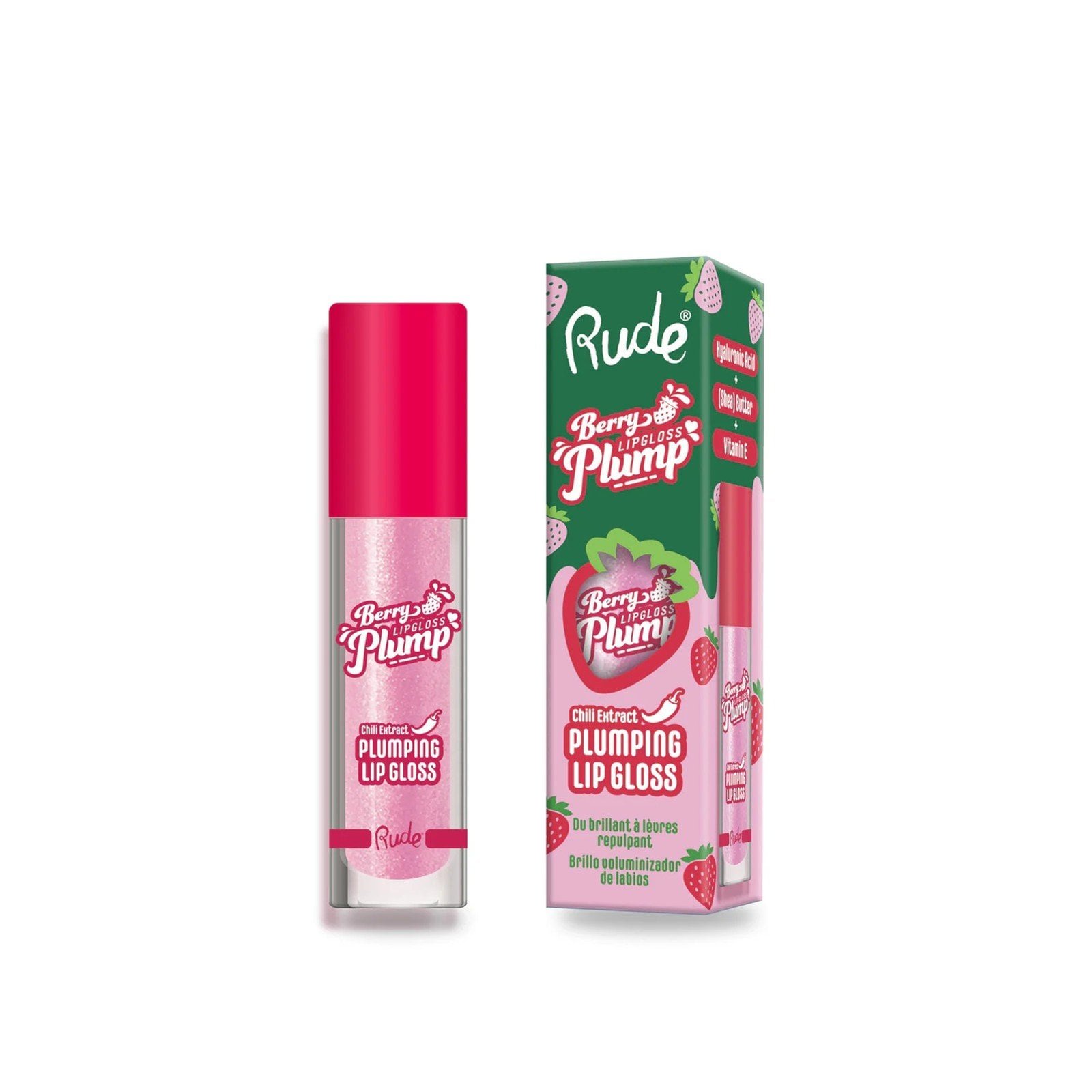 Rude Cosmetics Berry Plump Plumping Lip Gloss