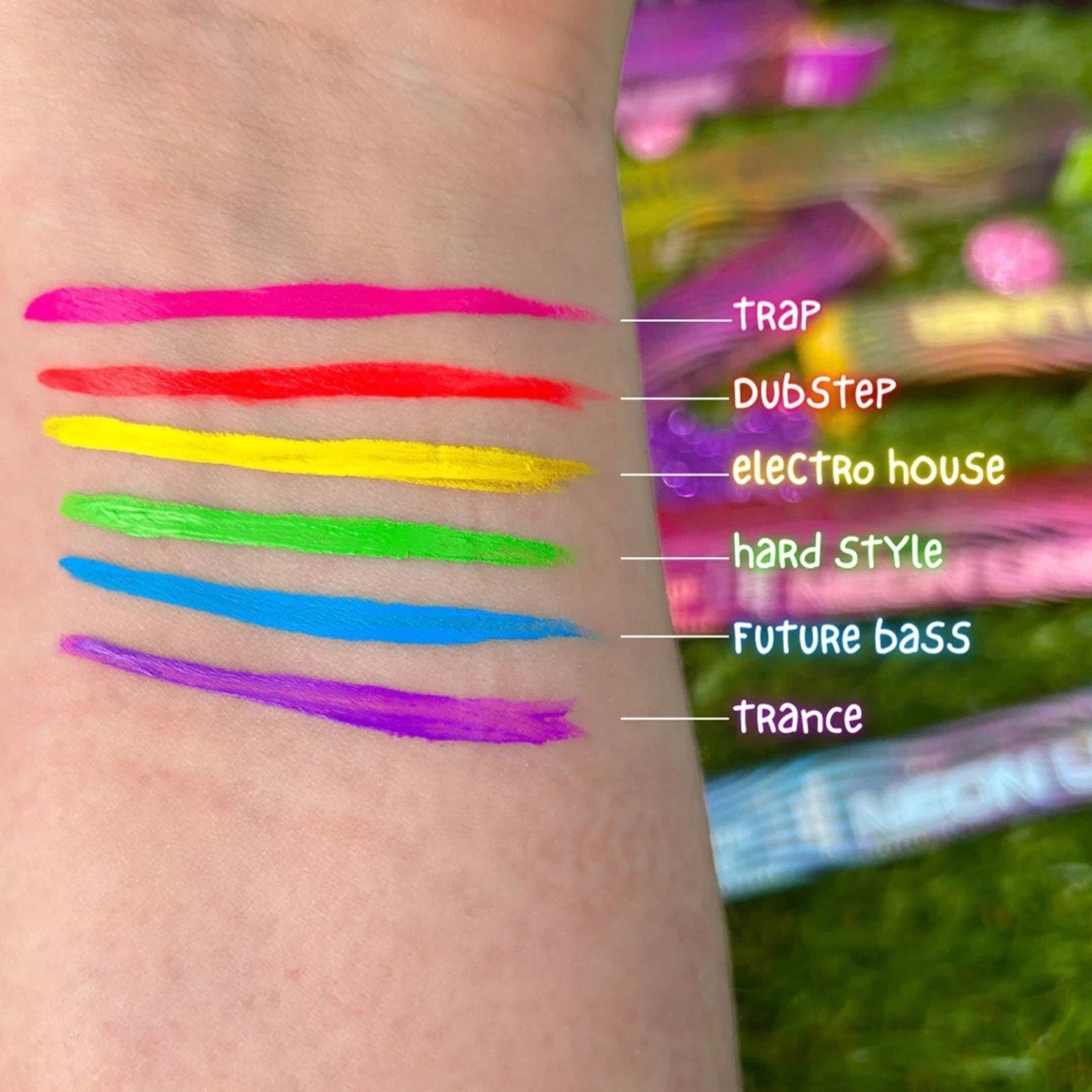 Rude Cosmetics EDM Collection Neon Liner Dubstep 3ml (0.1floz)