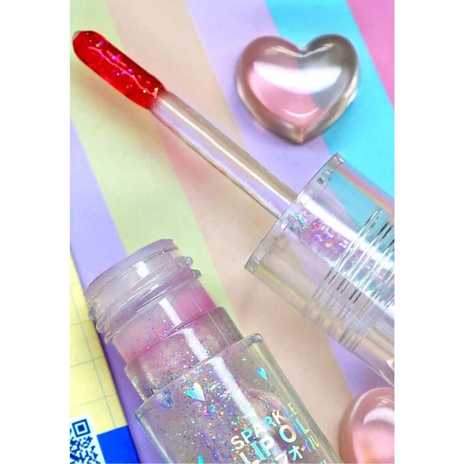 Rude Cosmetics Manga Collection Sparkle Lip Oil Strawberry 4g