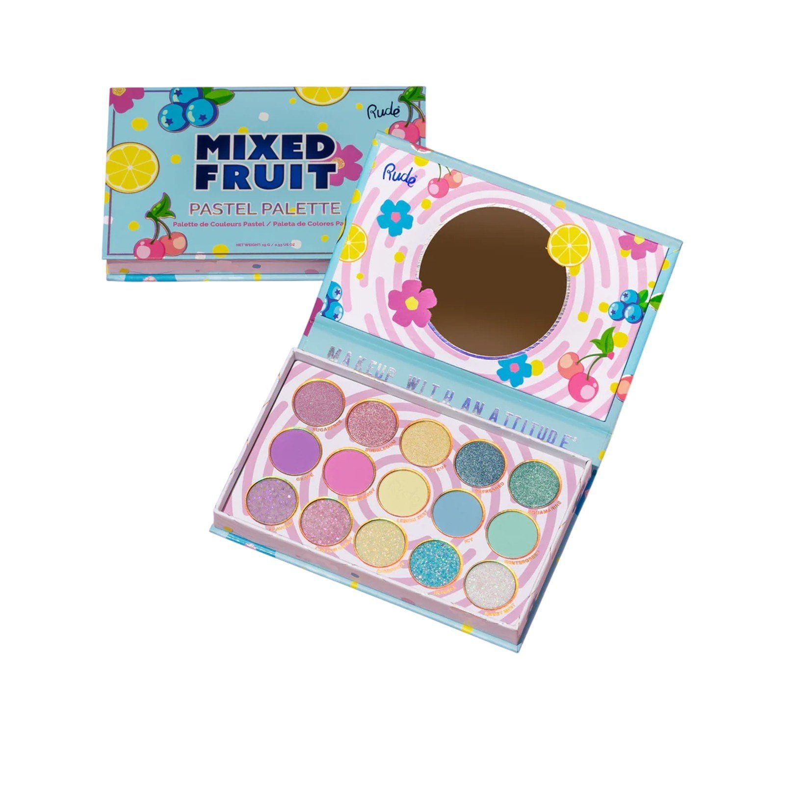 Rude Cosmetics Mixed Fruit Pastel Palette