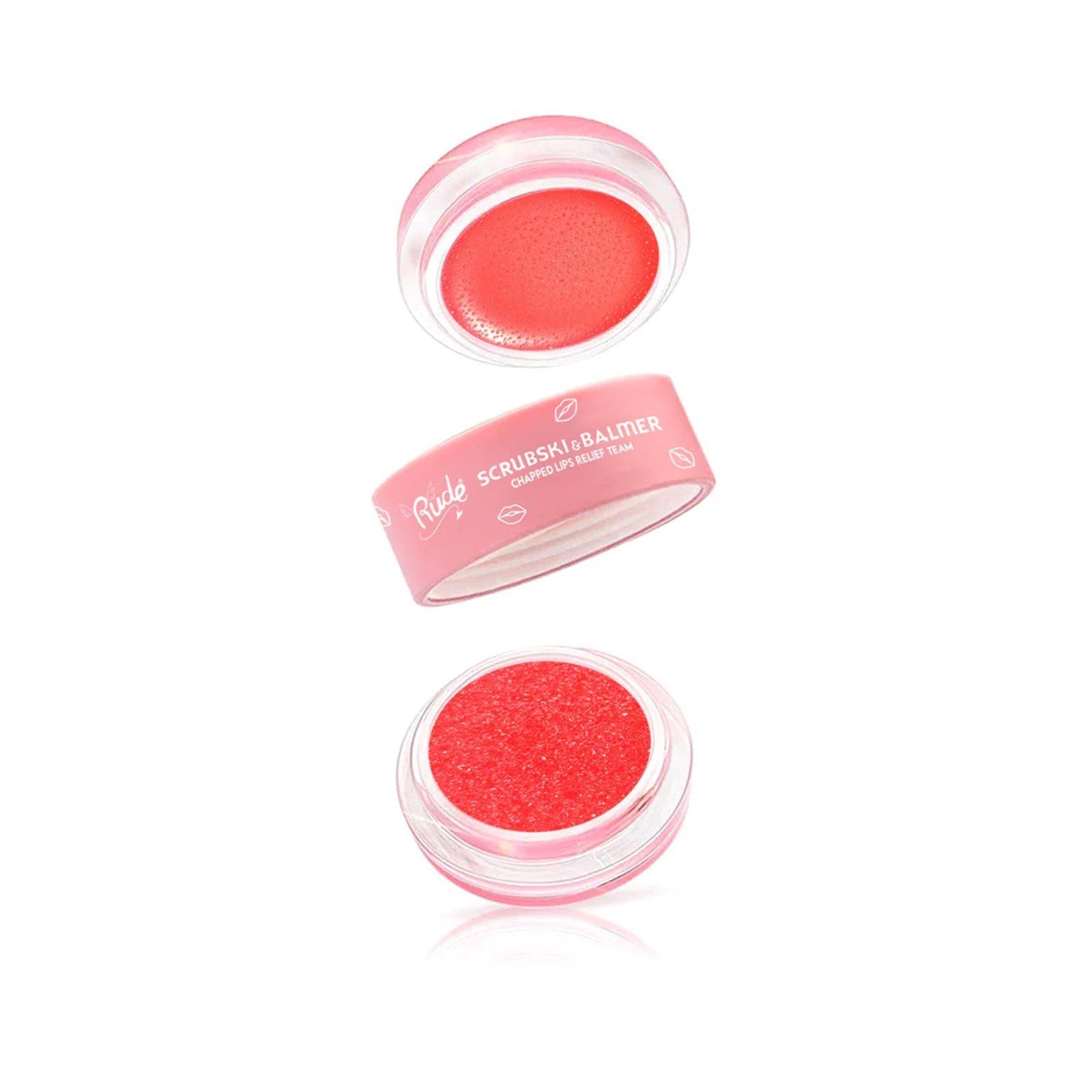 Rude Cosmetics Scrubski & Balmer Lip Exfoliator & Lip Balm Juicy Peach