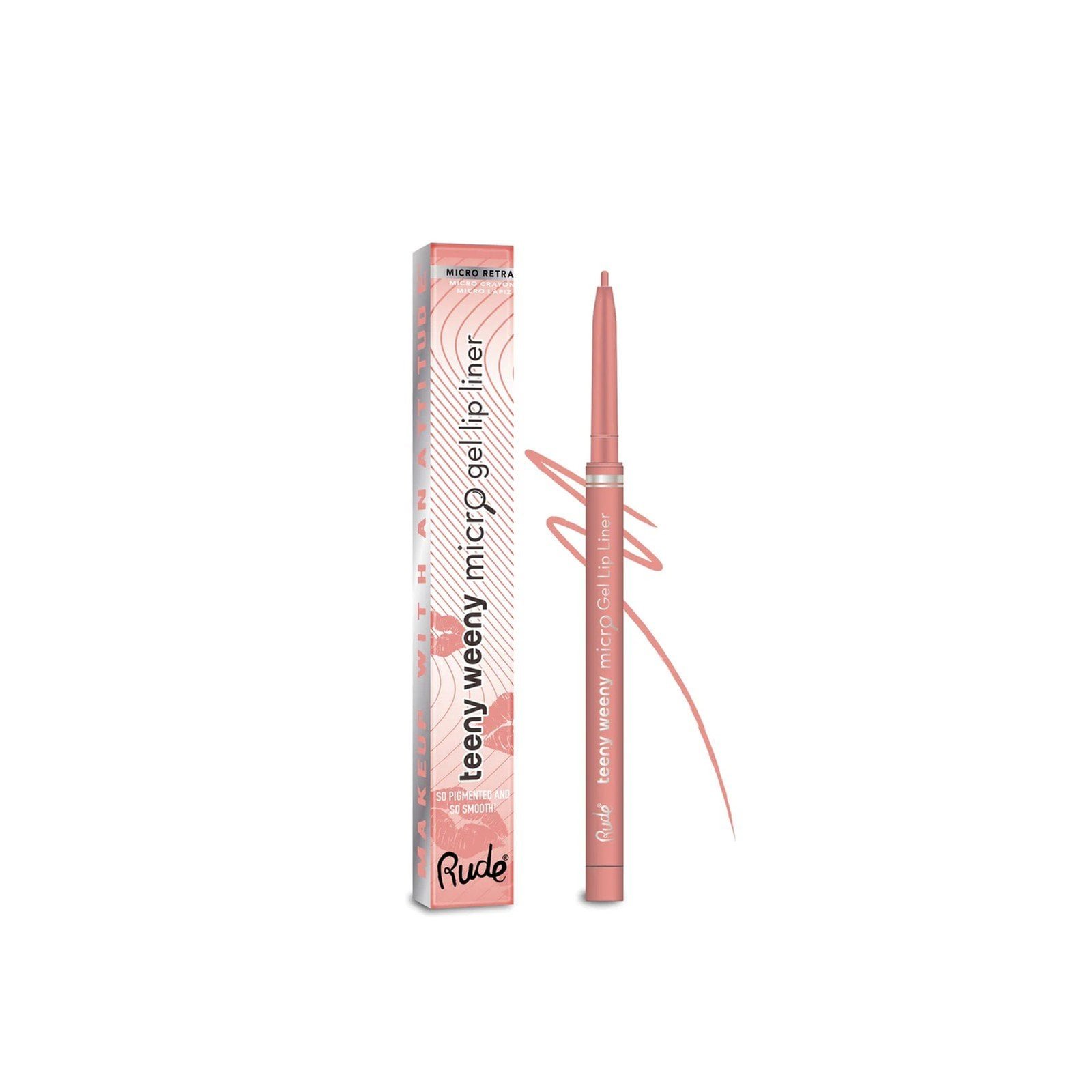 Rude Cosmetics Teeny Weeny Micro Gel Lip Liner Blushing Dare 0.1g