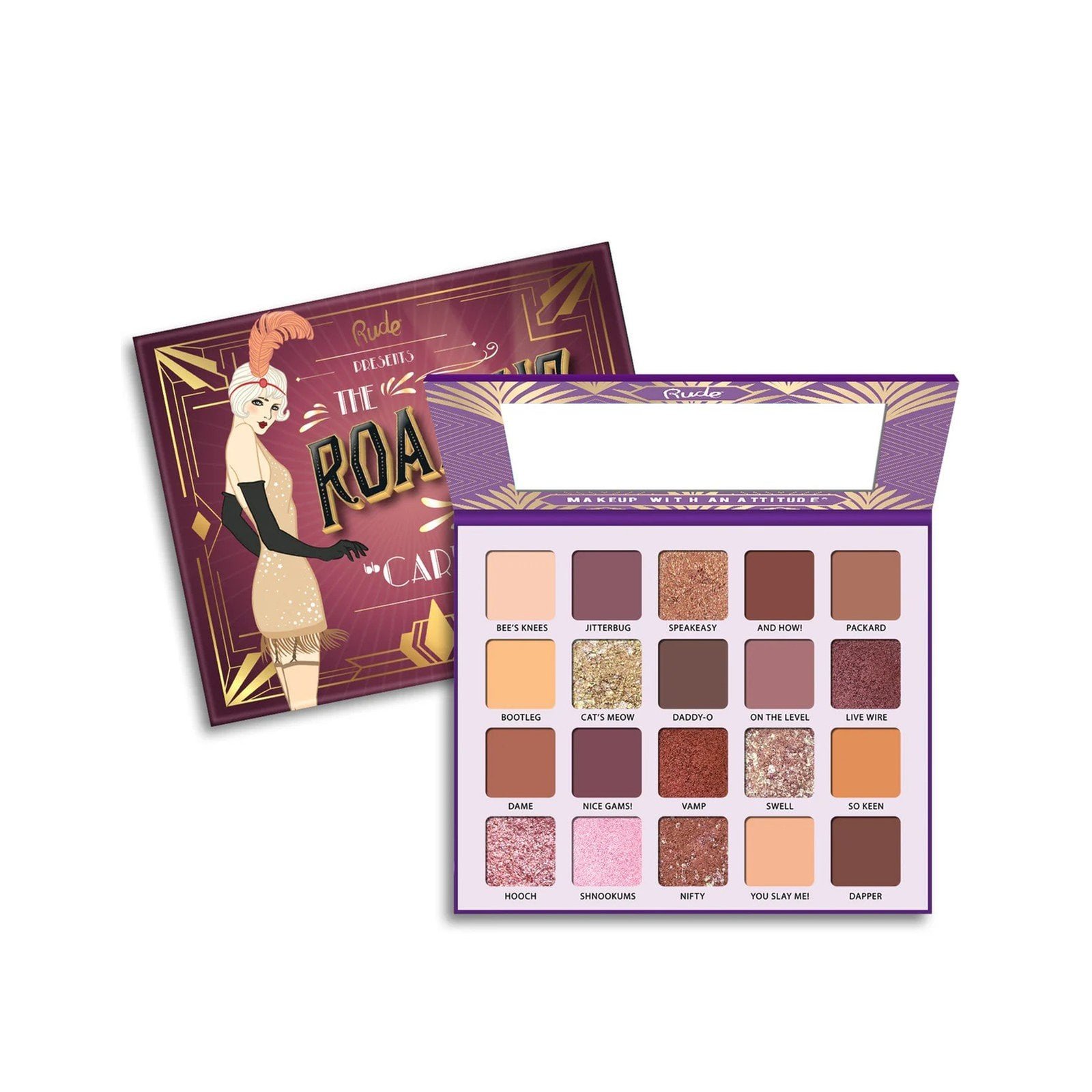 Rude Cosmetics The Roaring 20's Eyeshadow Palette Carefree