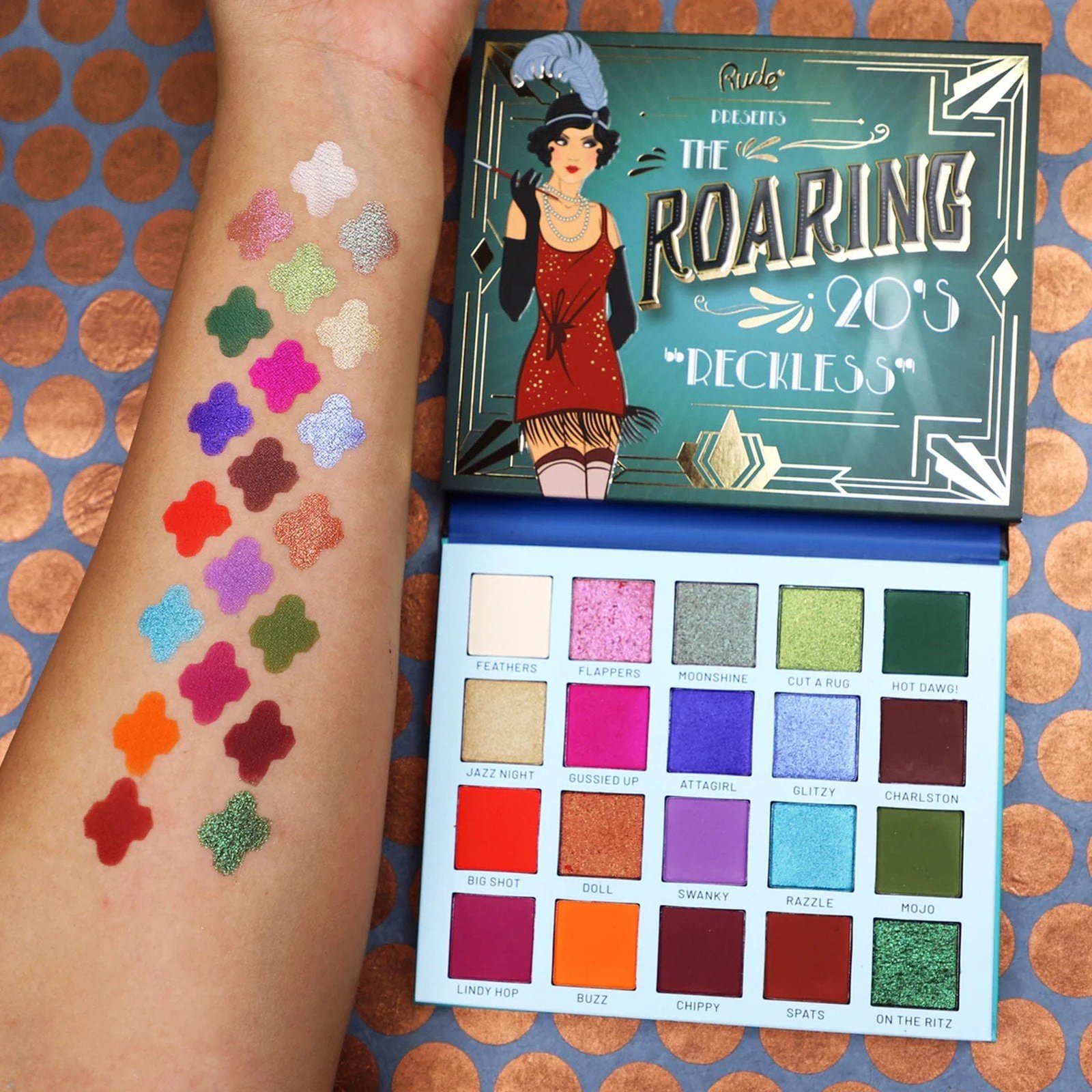 Rude Cosmetics The Roaring 20's Eyeshadow Palette Reckless
