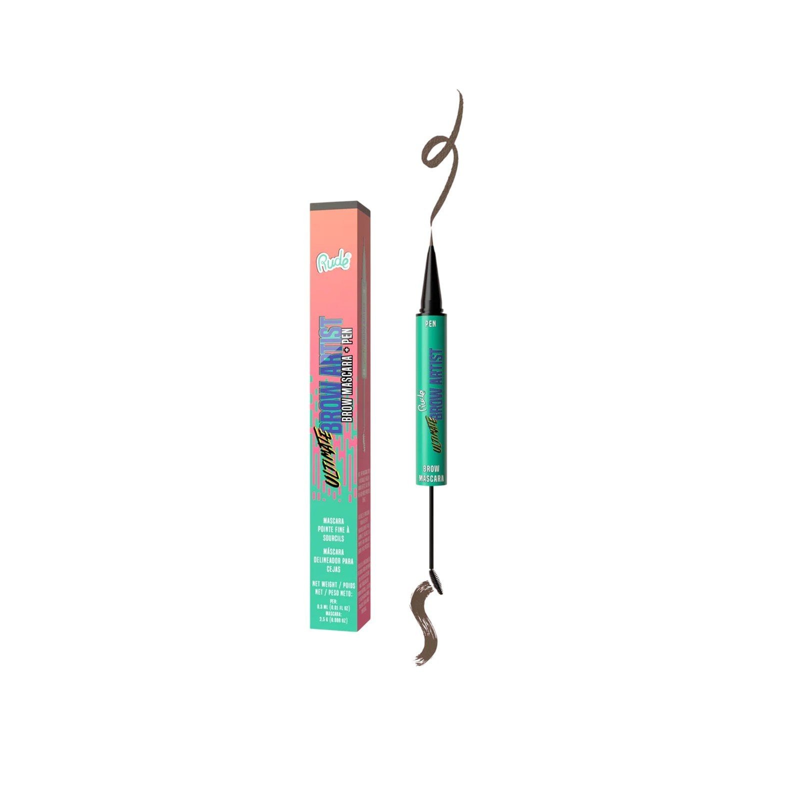 Rude Cosmetics Ultimate Brow Artist Brow Mascara + Pen