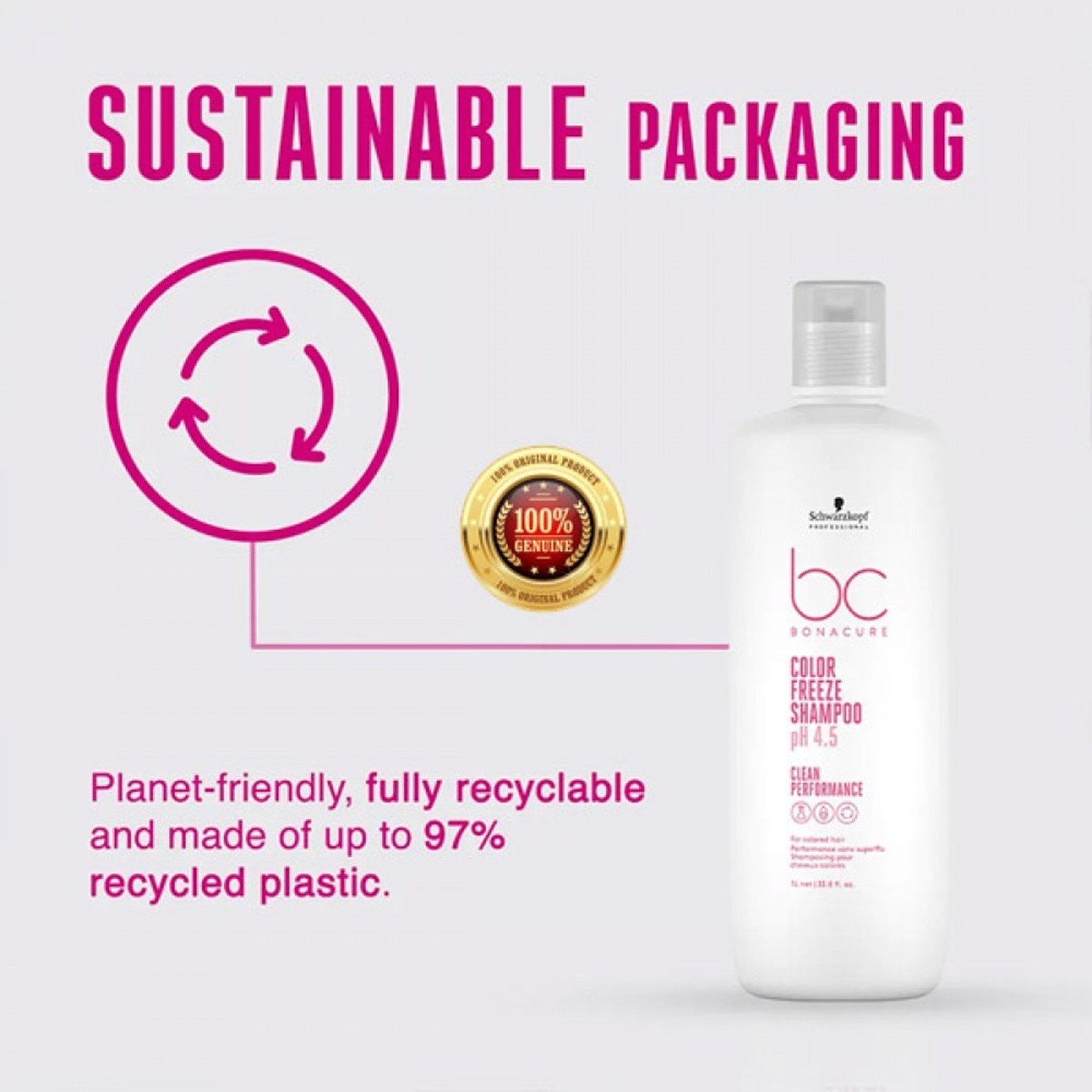 Schwarzkopf BC pH 4.5 Color Freeze Shampoo 1L