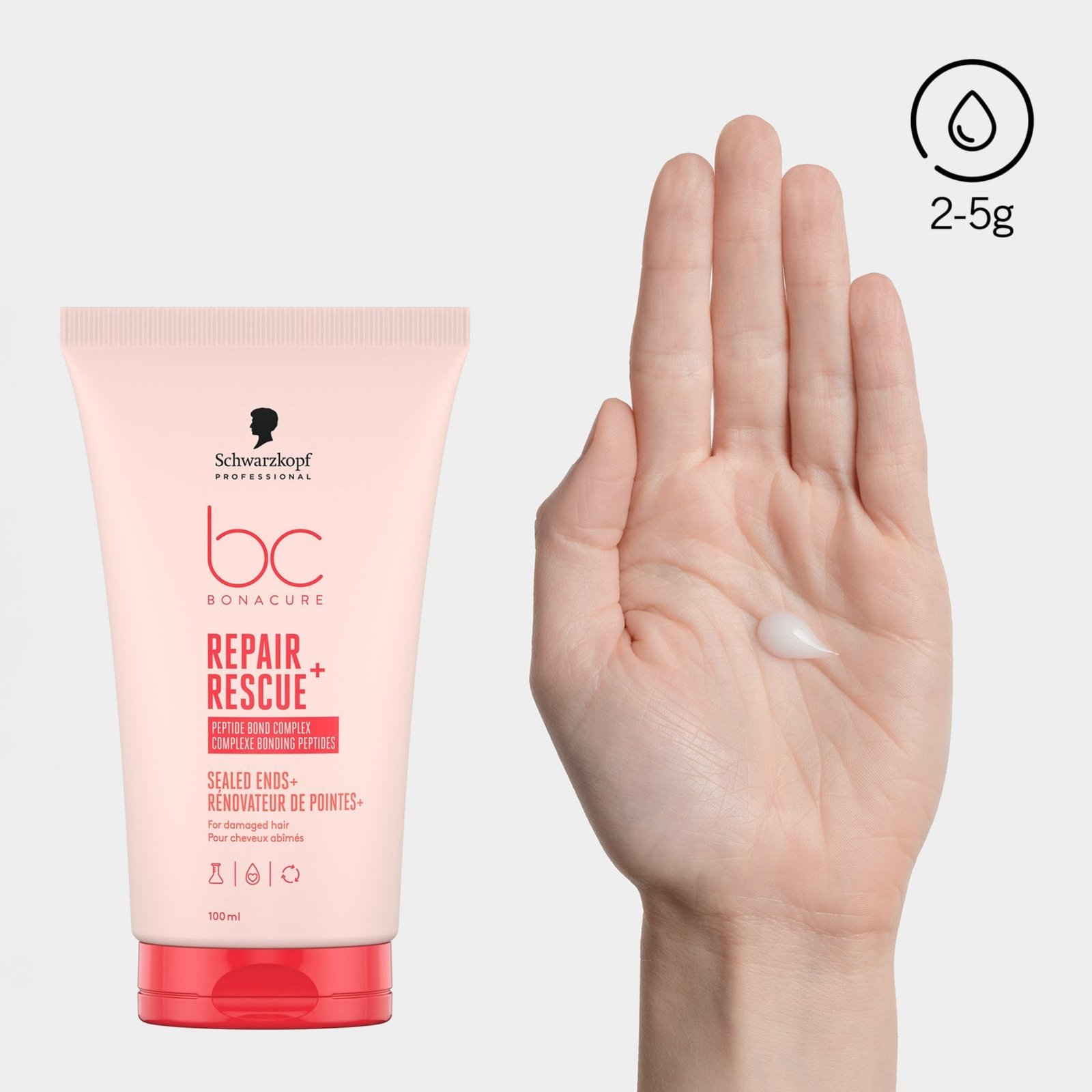 Schwarzkopf BC Repair Rescue+ Pontas Seladas+ 100 ml
