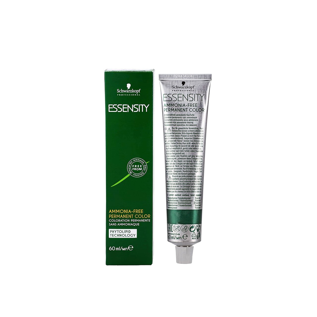 Schwarzkopf Essensity Ammonia-Free Permanent Hair Color 5-67 Light Brown Chocolate Copper 60ml