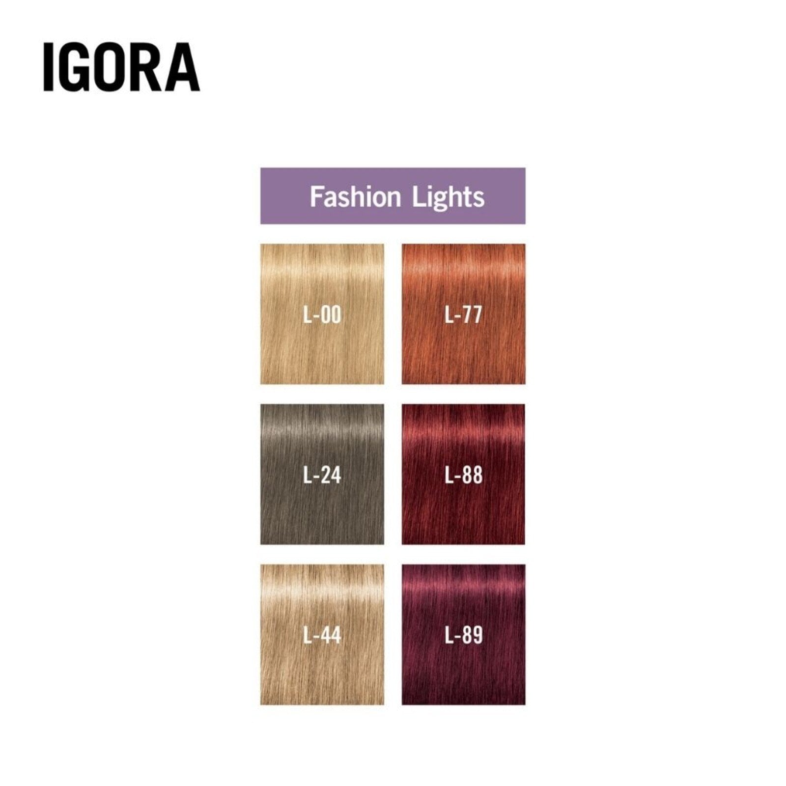 Schwarzkopf Igora Royal Fashion Lights Permanent Highlight Color Creme L-89 Red Violet 60ml