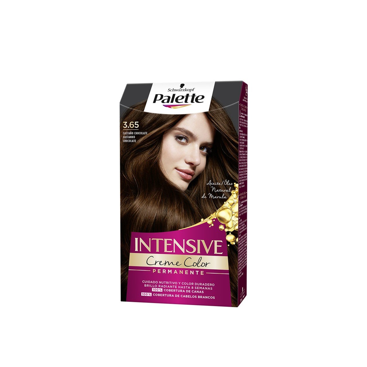 Schwarzkopf Palette Intensive Creme Color Permanent Hair Dye 3.65 Chocolate Brown