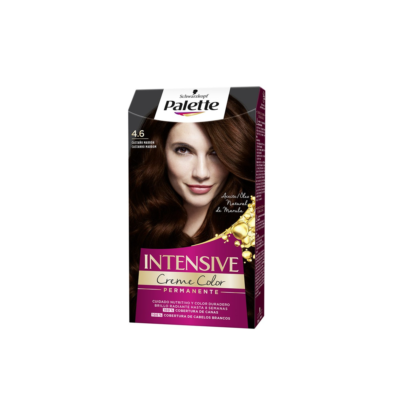 Schwarzkopf Palette Intensive Creme Color Permanent Hair Dye 4.6 Maroon Brown