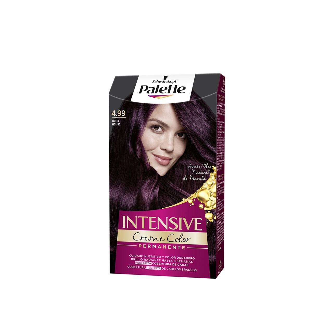 Schwarzkopf Palette Intensive Creme Color Permanent Hair Dye 4.99 Intensive Aubergine