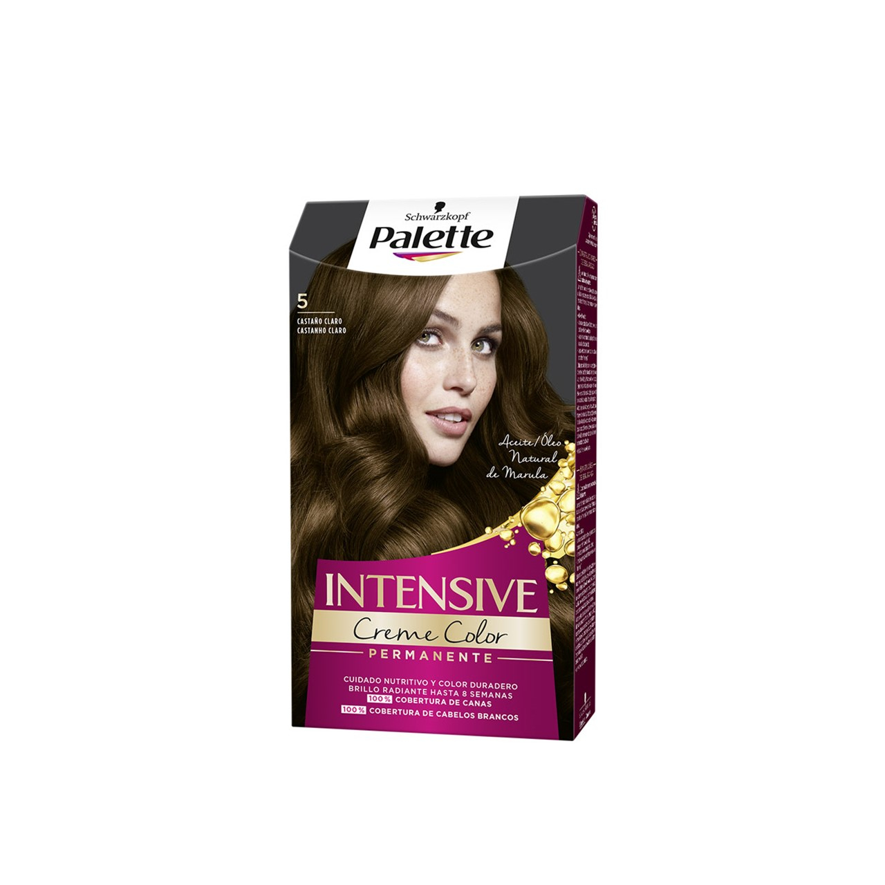 Schwarzkopf Palette Intensive Creme Color Permanent Hair Dye 5 Light Brown