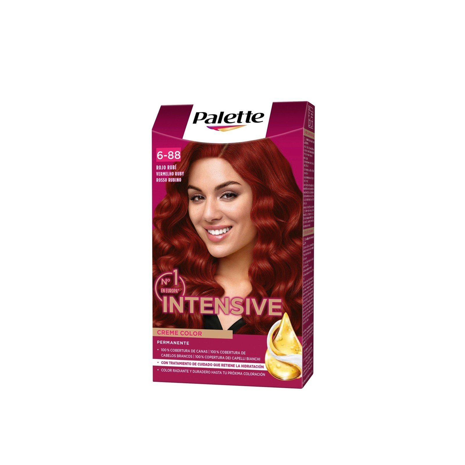 Schwarzkopf Palette Intensive Creme Color Permanent Hair Dye 6.88 Red Ruby