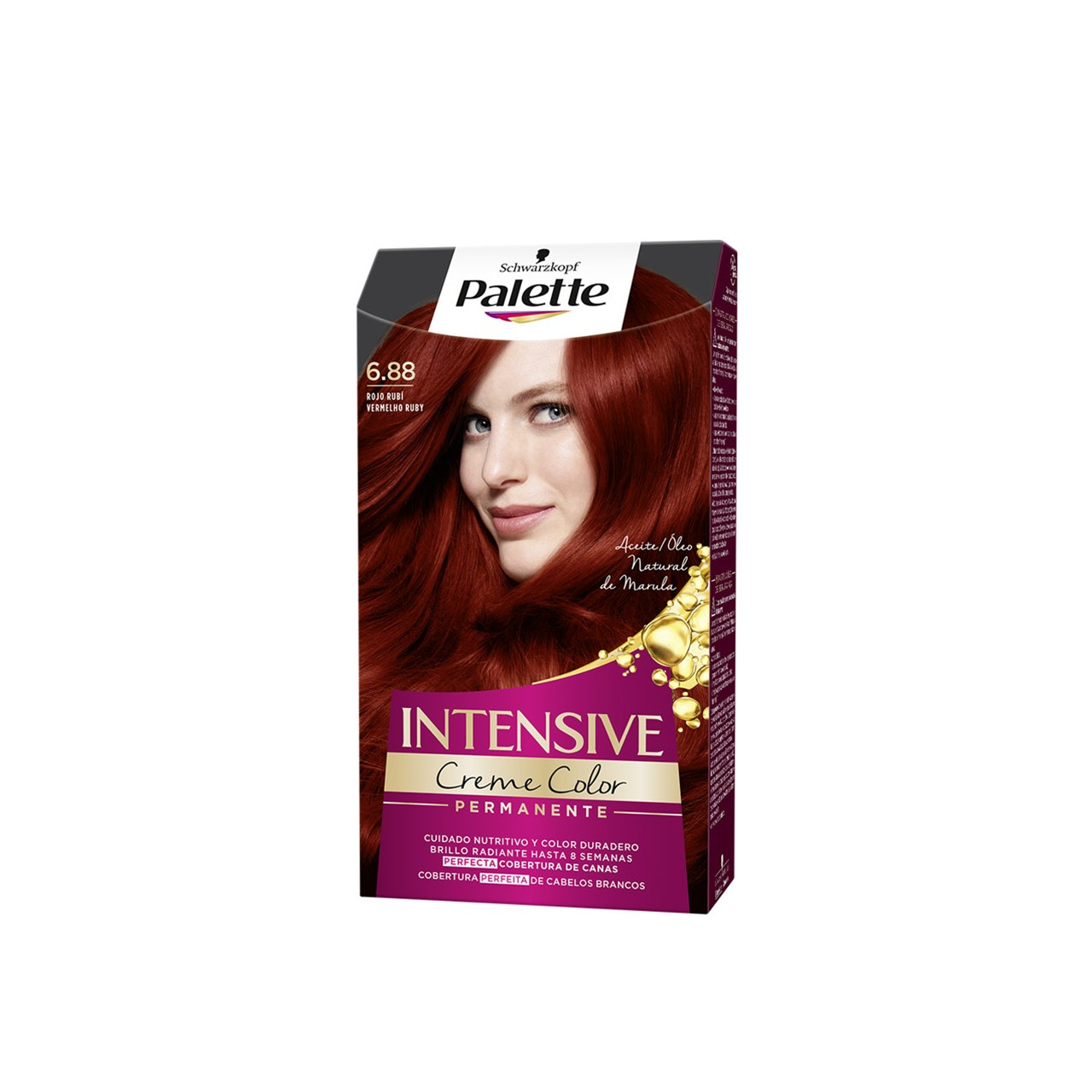 Schwarzkopf Palette Intensive Creme Color Permanent Hair Dye 6.88 Red Ruby