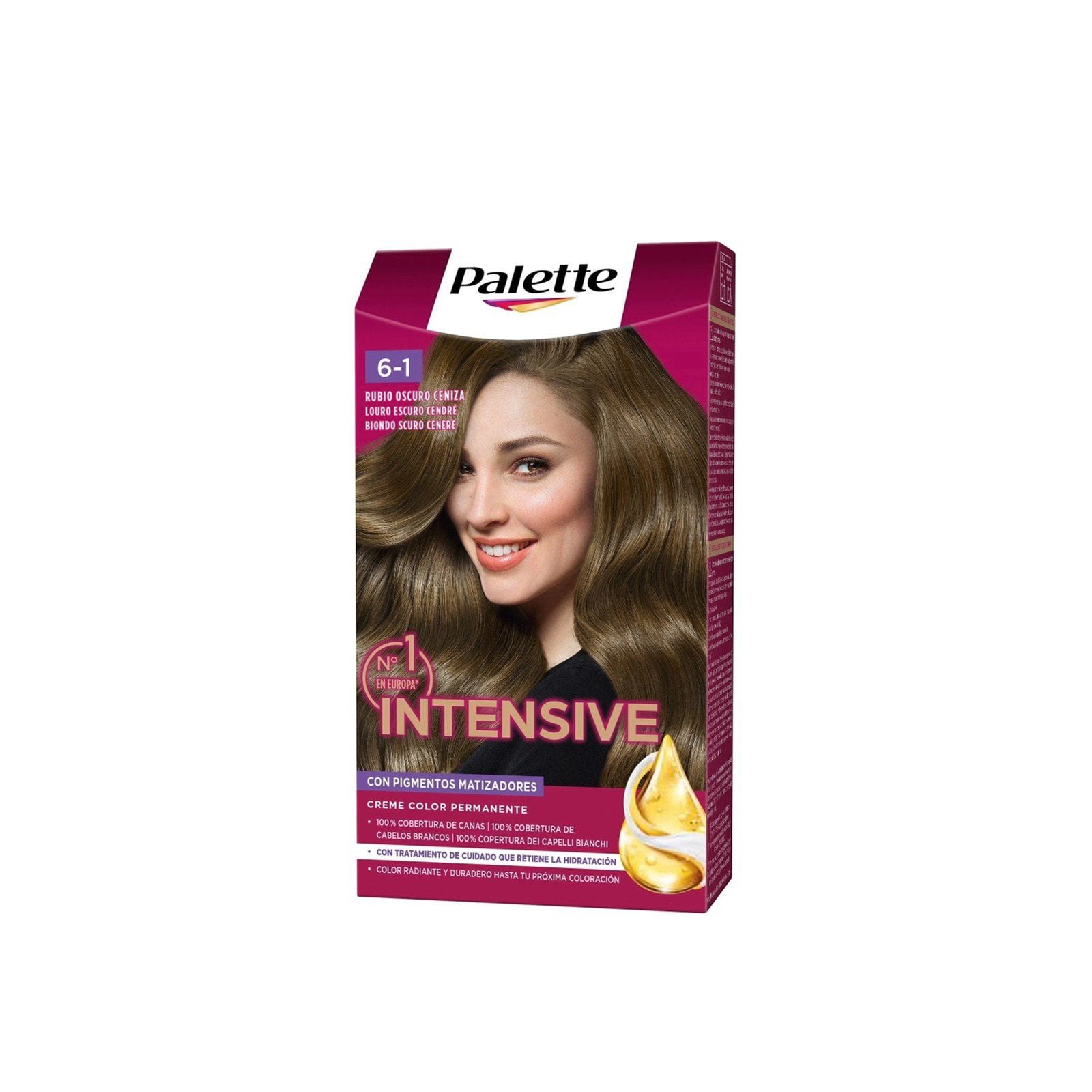 Schwarzkopf Palette Intensive Creme Color Permanent Hair Dye 6.1 Ashy Dark Blonde