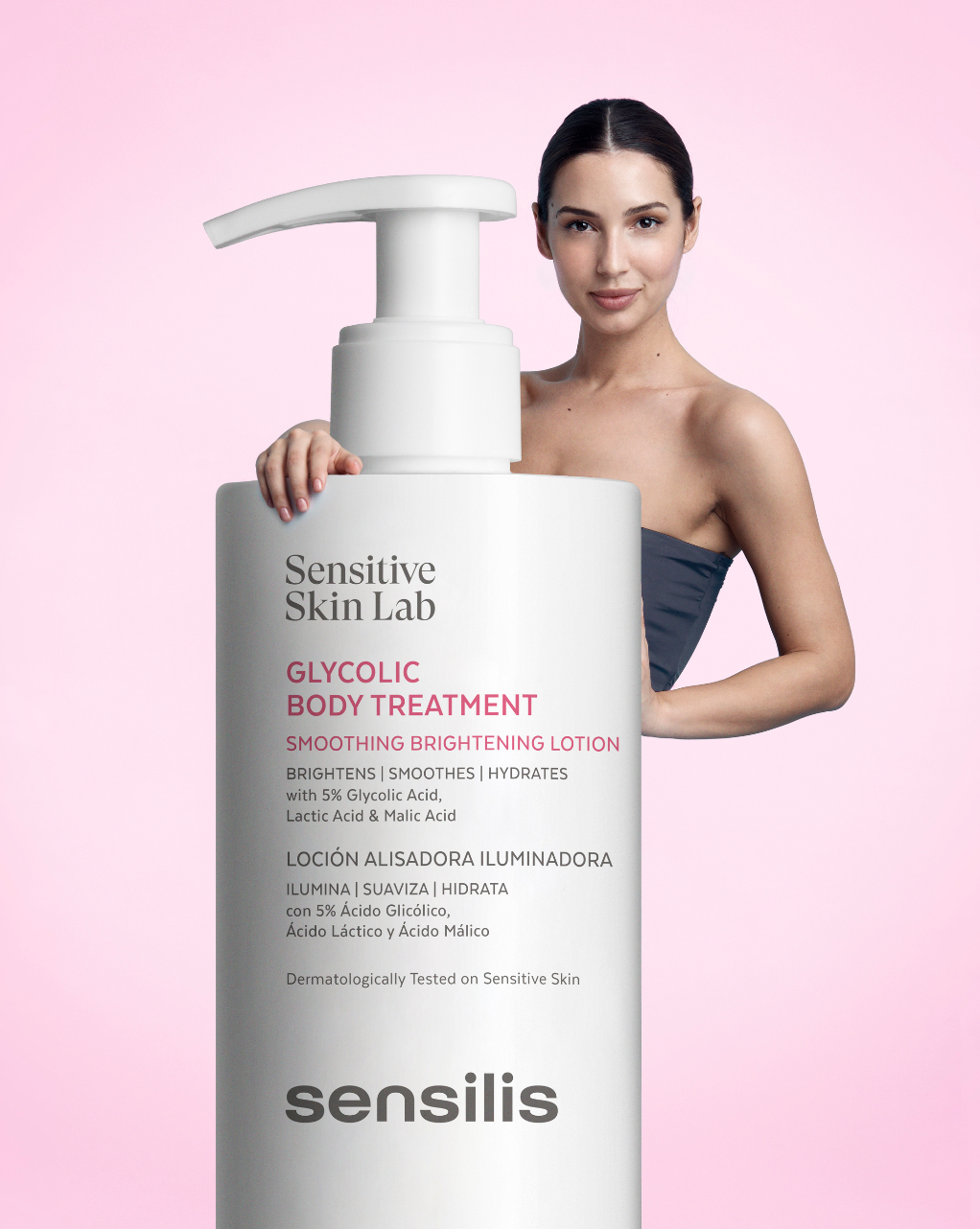 Sensilis Glycolic Body Treatment Smoothing Brightening Lotion 200ml