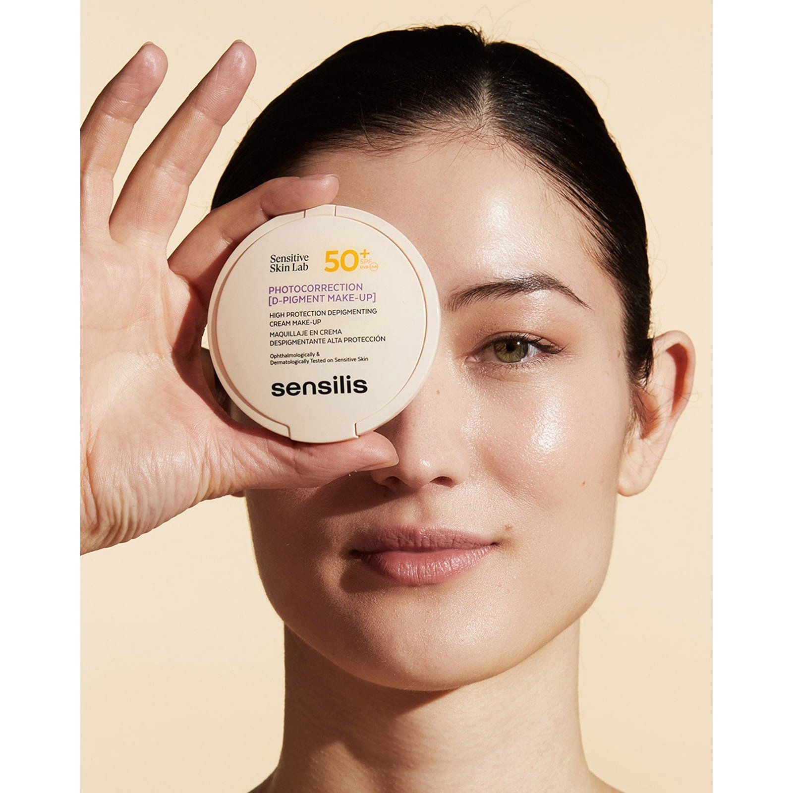 Sensilis Photocorrection [D-Pigment Makeup] High Protection Depigmenting Cream Makeup SPF50+ 03 Bronze 10g