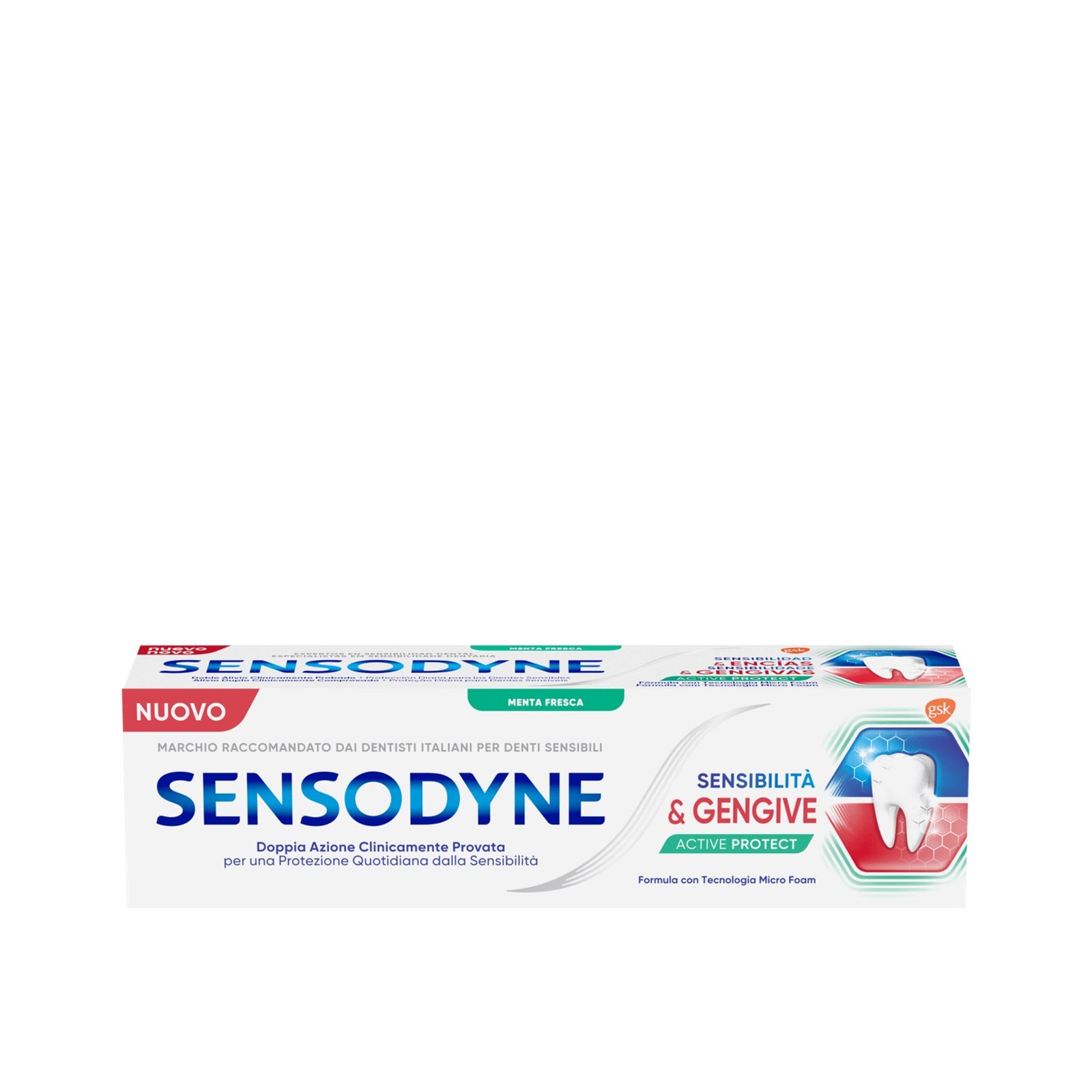 Sensodyne Sensitivity & Gum Active Protect Toothpaste Fresh Mint 75ml