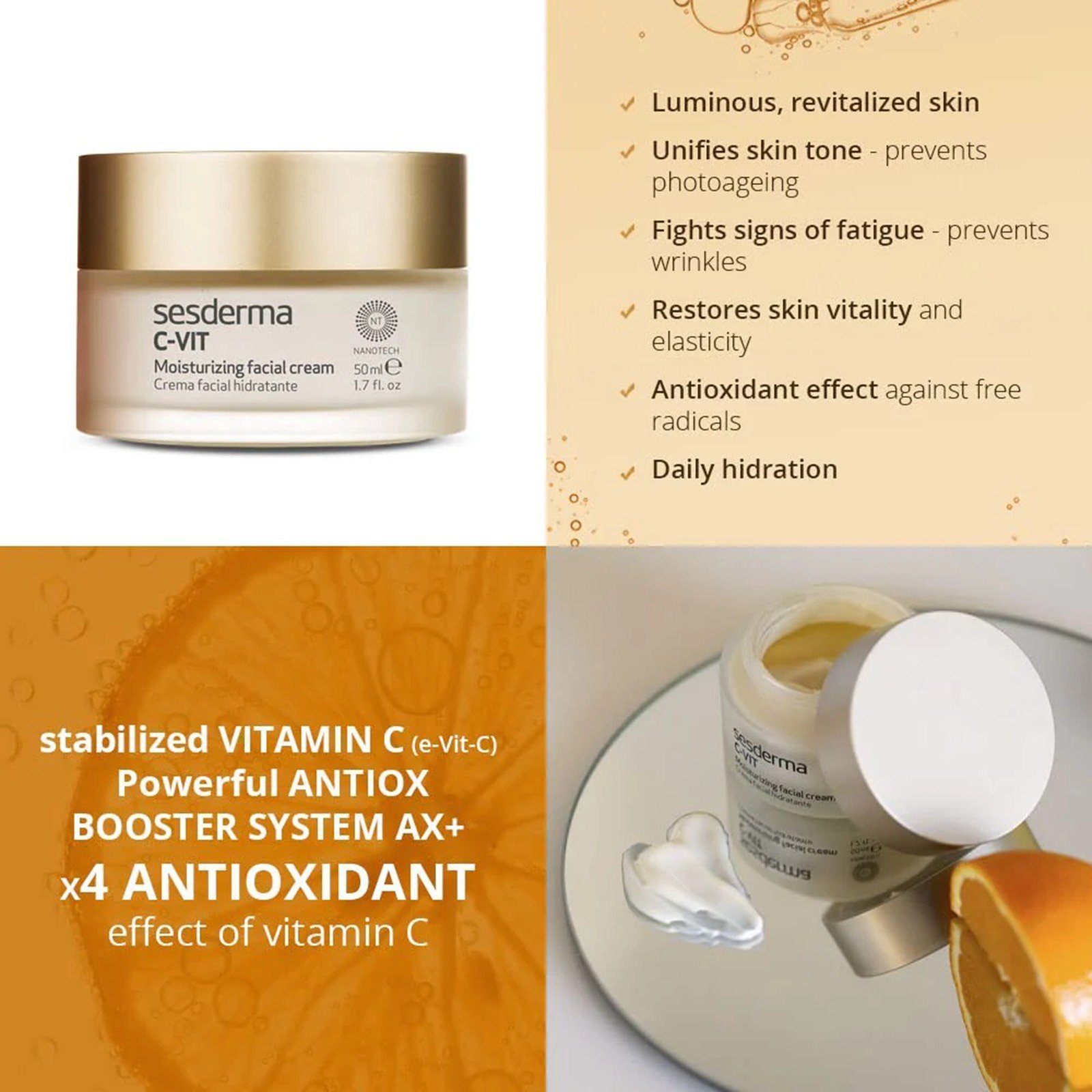 Sesderma C-Vit Moisturizing Facial Cream 50ml