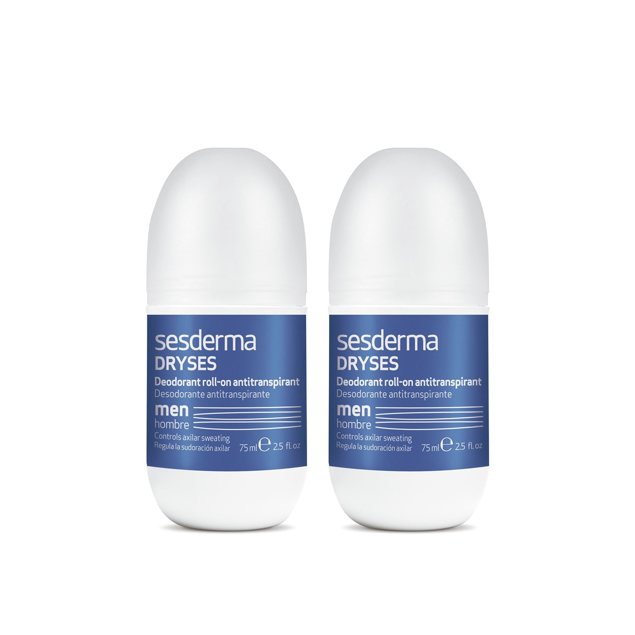 Sesderma Dryses Men Deodorant Roll-On Antiperspirant 2x75ml