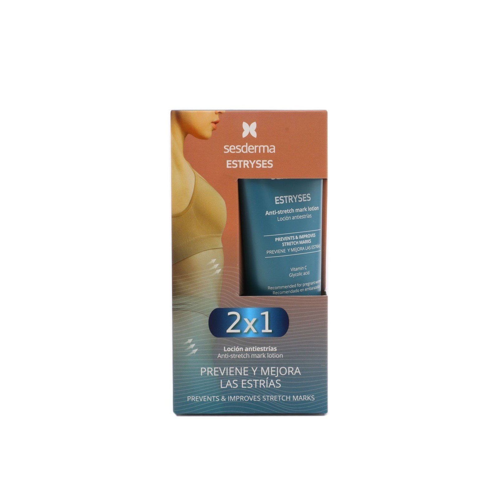 Sesderma Estryses Anti-Stretch Mark Lotion 200ml x2