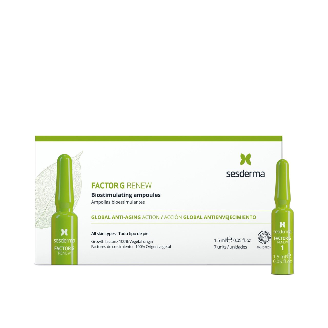 Sesderma Factor G Renew Biostimulating Ampoules 7x1.5ml